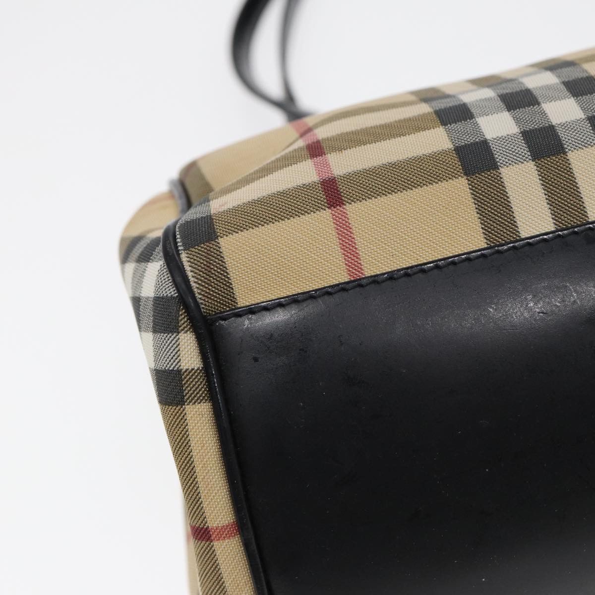 Burberry Nova Check Beige Canvas Shoulder Bag (Pre-Owned) Size ONE SIZE - 17 Thumbnail