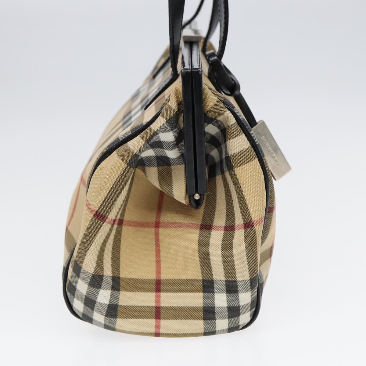 Burberry Nova Check Beige Canvas Shoulder Bag (Pre-Owned) Size ONE SIZE - 3 Thumbnail
