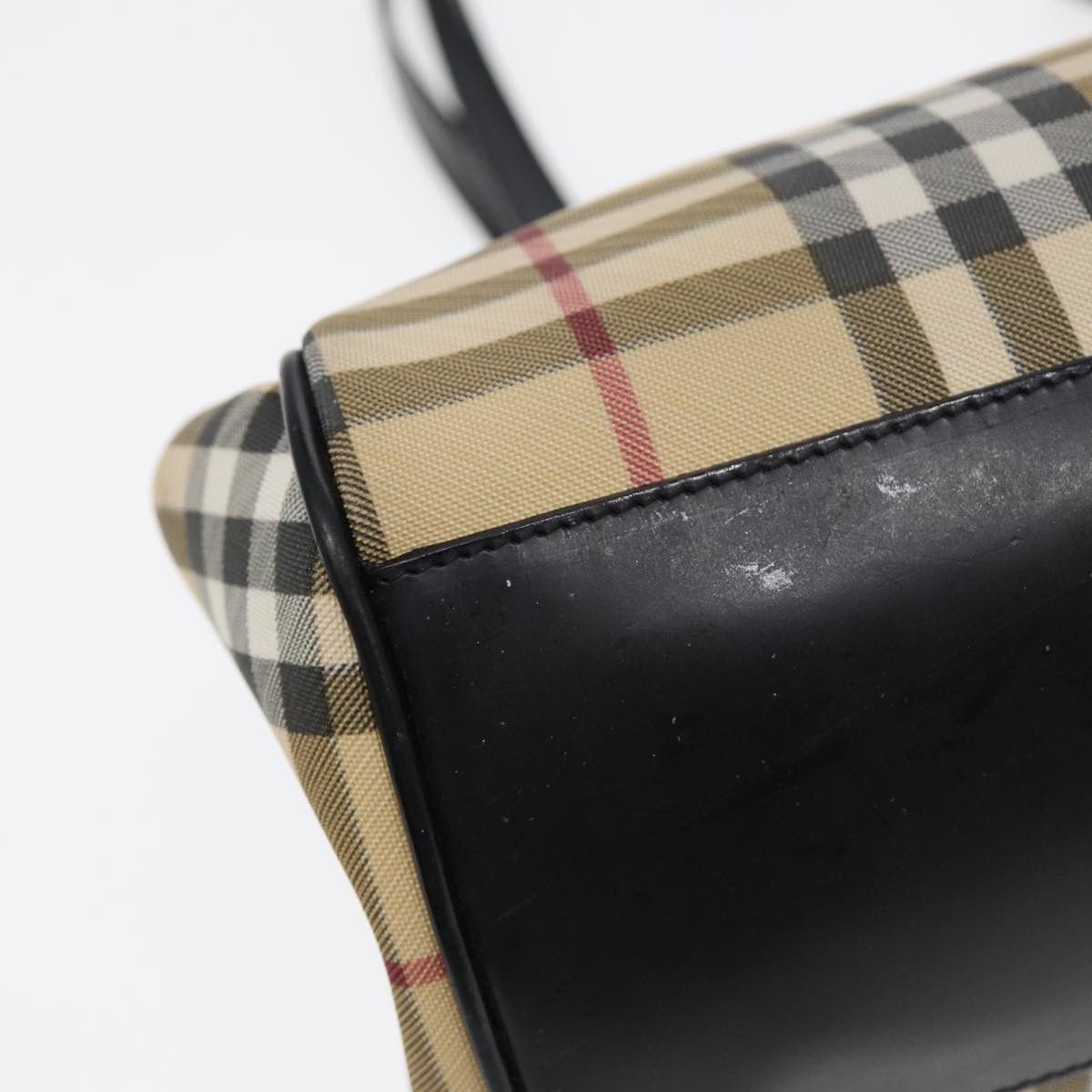 Burberry Nova Check Beige Canvas Shoulder Bag (Pre-Owned) Size ONE SIZE - 11 Thumbnail