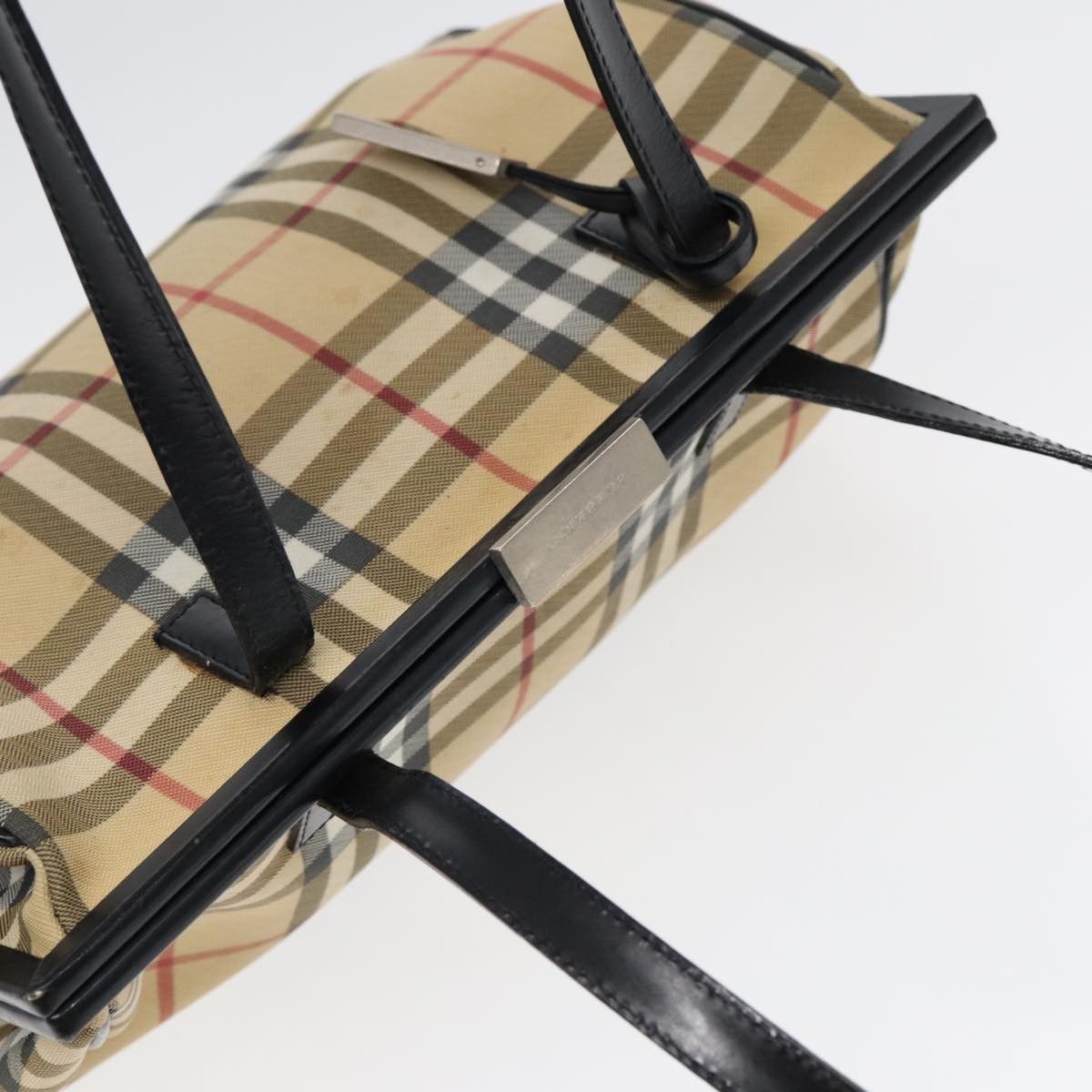 Burberry Nova Check Beige Canvas Shoulder Bag (Pre-Owned) Size ONE SIZE - 19 Thumbnail