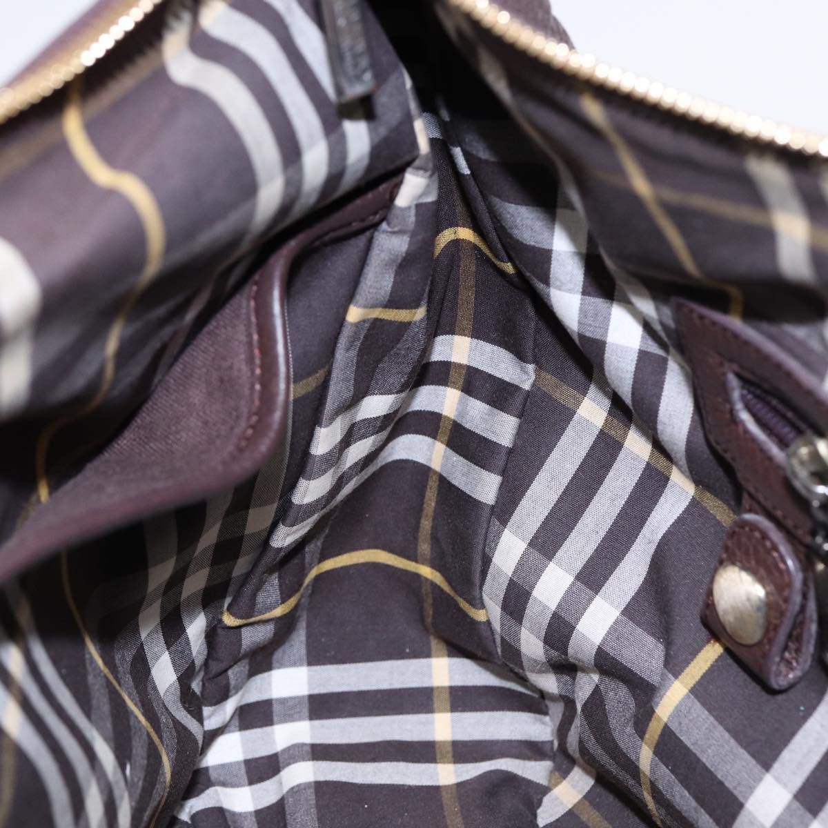 Burberry Nova Check Brown Leather Shoulder Bag (Pre-Owned) Size ONE SIZE - 20 Thumbnail