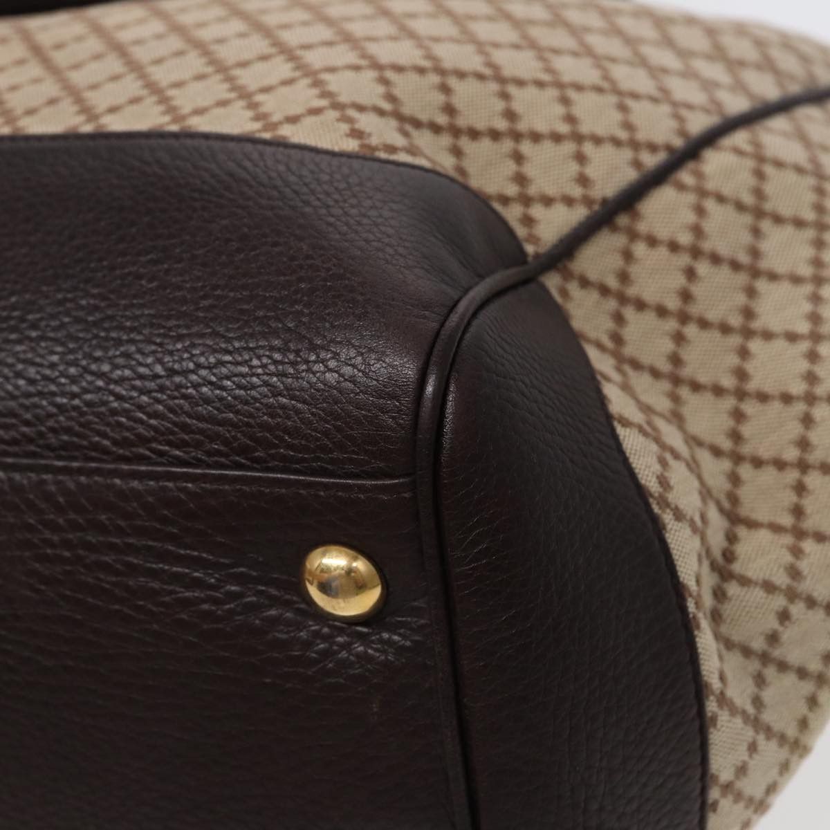 Gucci Diamante Beige Canvas Handbag (Pre-Owned) Size ONE SIZE - 5 Thumbnail