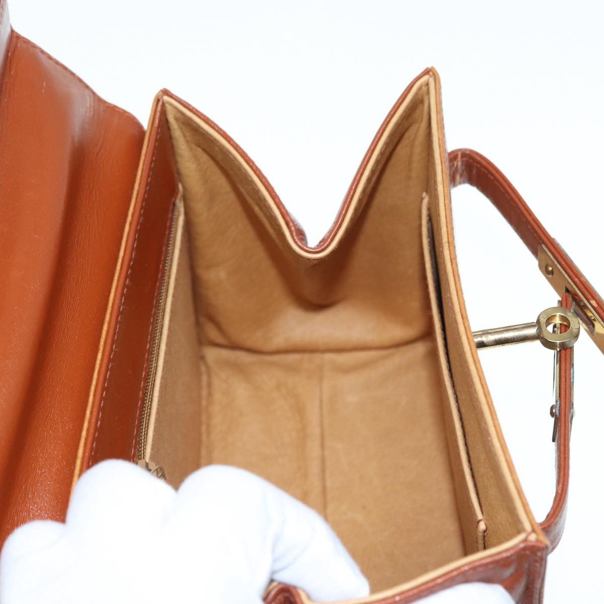 MCM Visetos Brown Leather Handbag (Pre-Owned) Size ONE SIZE - 9 Thumbnail