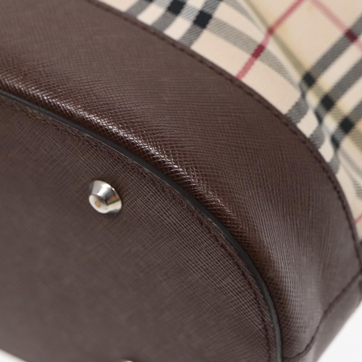 Burberry Nova Check Brown Canvas Tote Bag (Pre-Owned) Size ONE SIZE - 17 Thumbnail