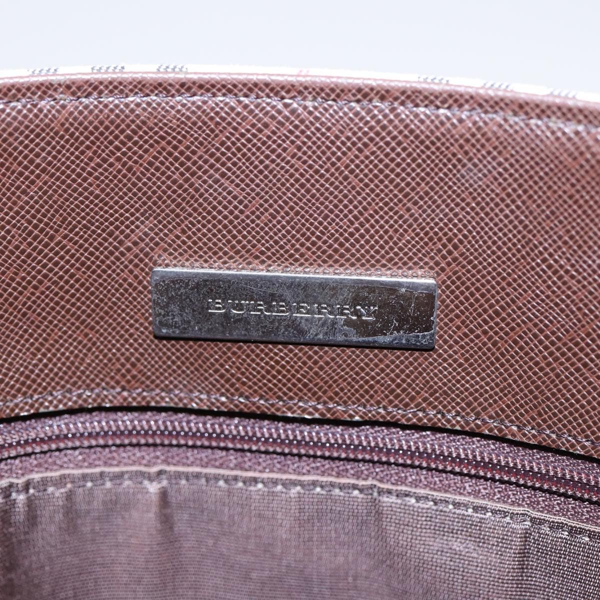 Burberry Nova Check Brown Canvas Tote Bag (Pre-Owned) Size ONE SIZE - 10 Thumbnail