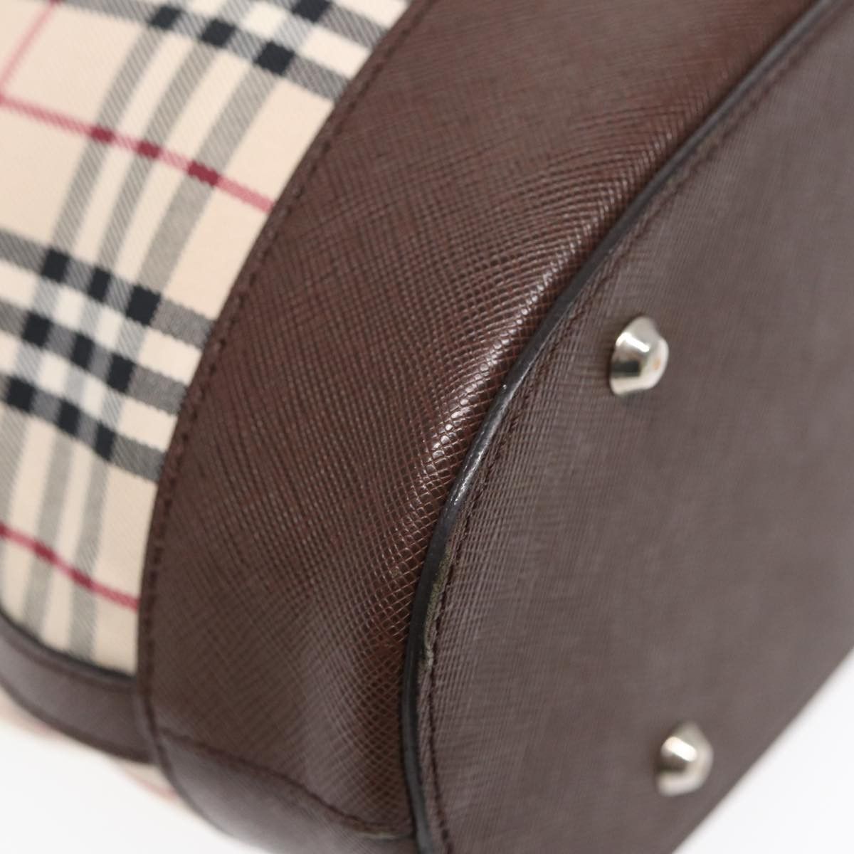 Burberry Nova Check Brown Canvas Tote Bag (Pre-Owned) Size ONE SIZE - 18 Thumbnail