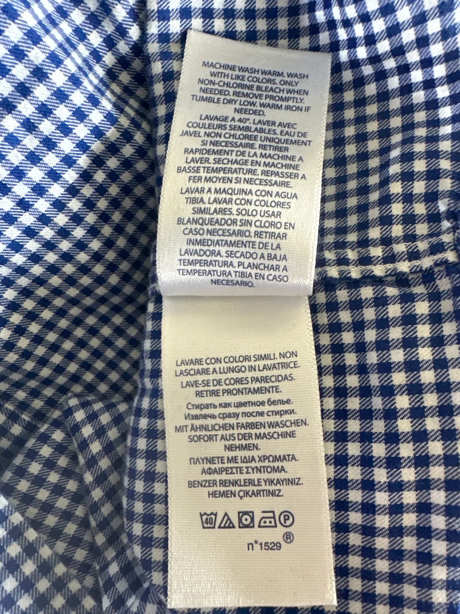 Ralph Lauren Ralph Lauren Blå/vit rutig skjorta Shirt Size US XL / EU 56 / 4 - 3 Thumbnail