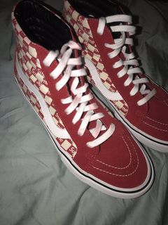 Supreme Supreme Sk8-HI Red Checkered Vans | Grailed