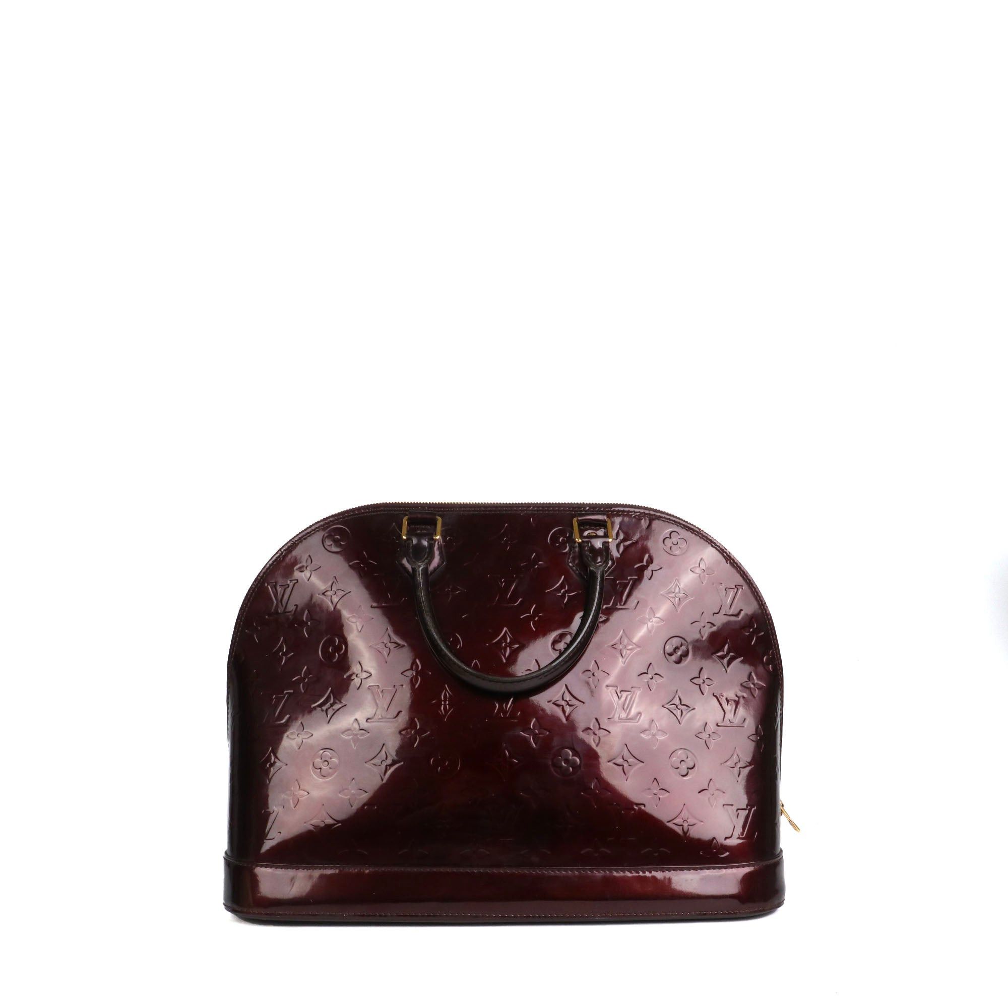 Louis Vuitton LOUIS VUITTON - Louis Vuitton Alma PM handbag in burgundy patent leather Size ONE SIZE - 3 Thumbnail