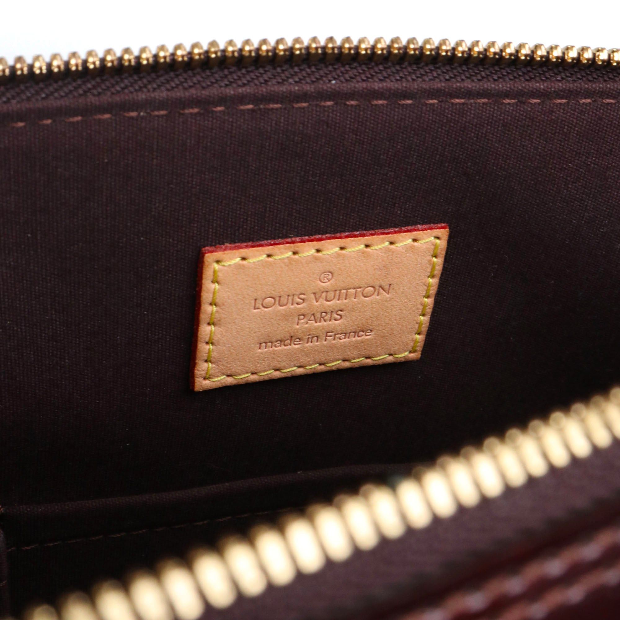 Louis Vuitton LOUIS VUITTON - Louis Vuitton Alma PM handbag in burgundy patent leather Size ONE SIZE - 10 Thumbnail