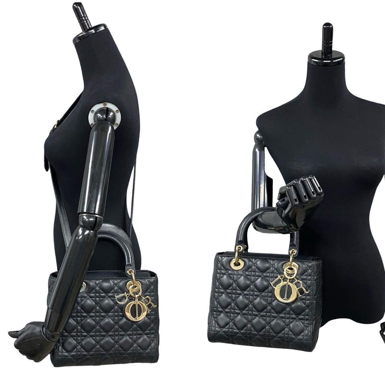 Dior Dior Shoulder Bag Black Lambskin Size ONE SIZE - 2 Thumbnail