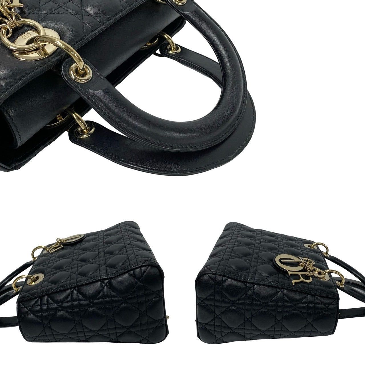 Dior Dior Shoulder Bag Black Lambskin Size ONE SIZE - 5 Thumbnail