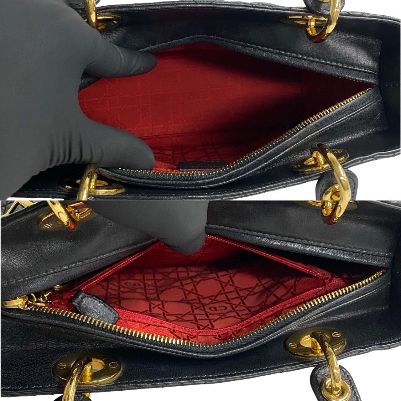 Dior Dior Handbag Black Lambskin Size ONE SIZE - 8 Thumbnail