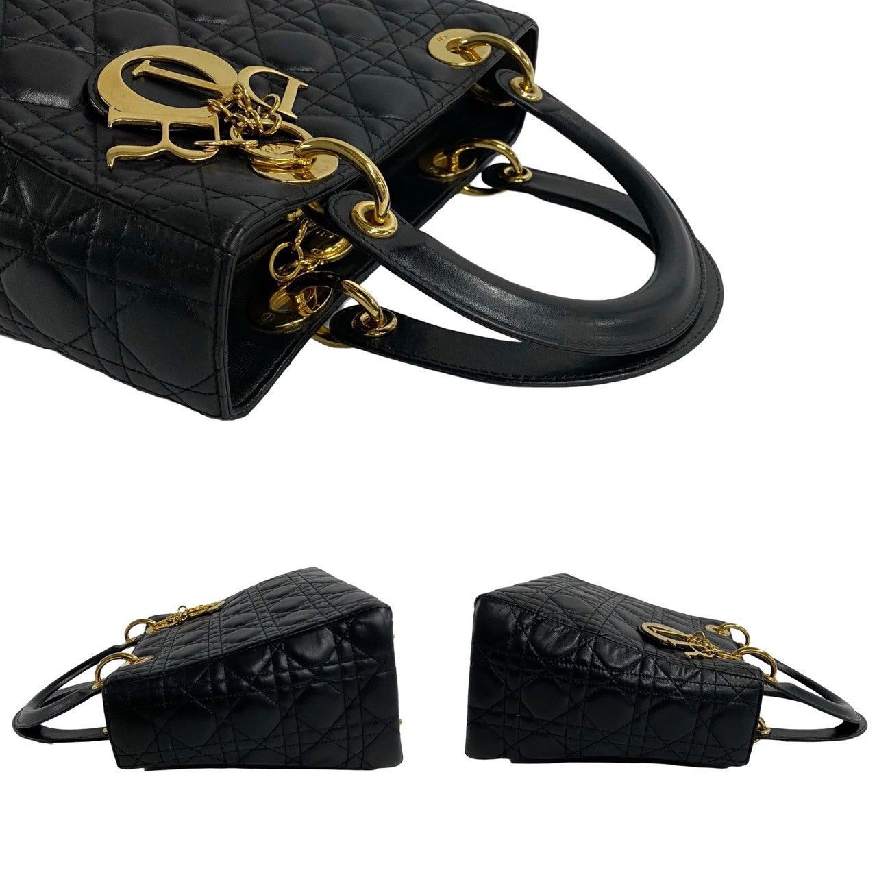 Dior Dior Handbag Black Lambskin Size ONE SIZE - 5 Thumbnail