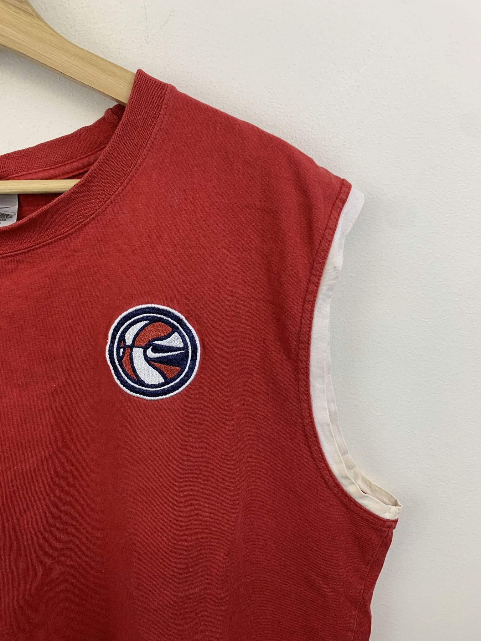 Nike Vintage 1990s Nike Basketball Tank Top Sleeveless Tee Size XL Size US XL / EU 56 / 4 - 3 Thumbnail