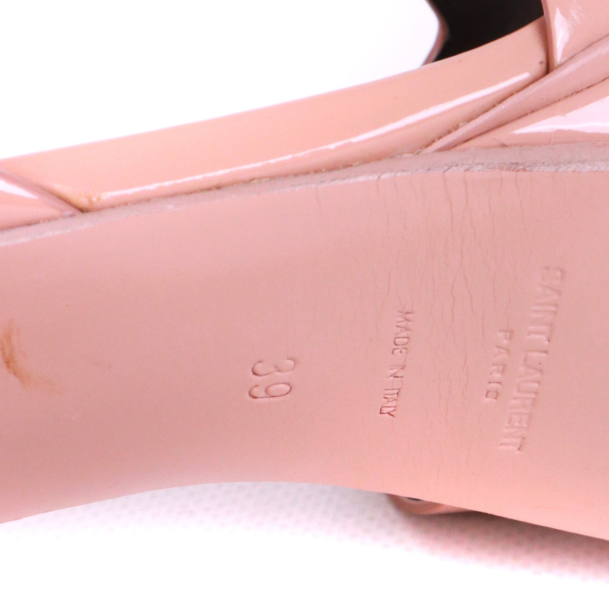 Saint Laurent Paris SAINT LAURENT - Saint Laurent Tribute pumps in powder pink patent leather (T39) Size US 8 / IT 38 - 5 Thumbnail