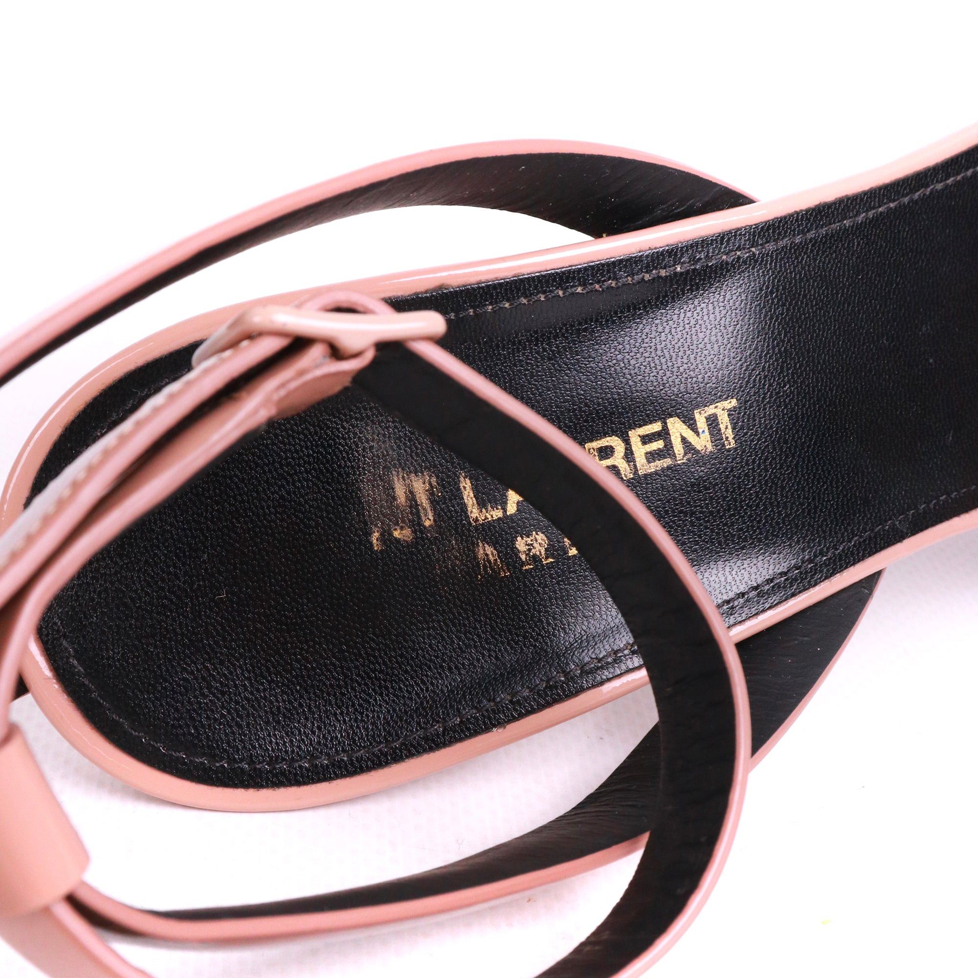 Saint Laurent Paris SAINT LAURENT - Saint Laurent Tribute pumps in powder pink patent leather (T39) Size US 8 / IT 38 - 6 Thumbnail