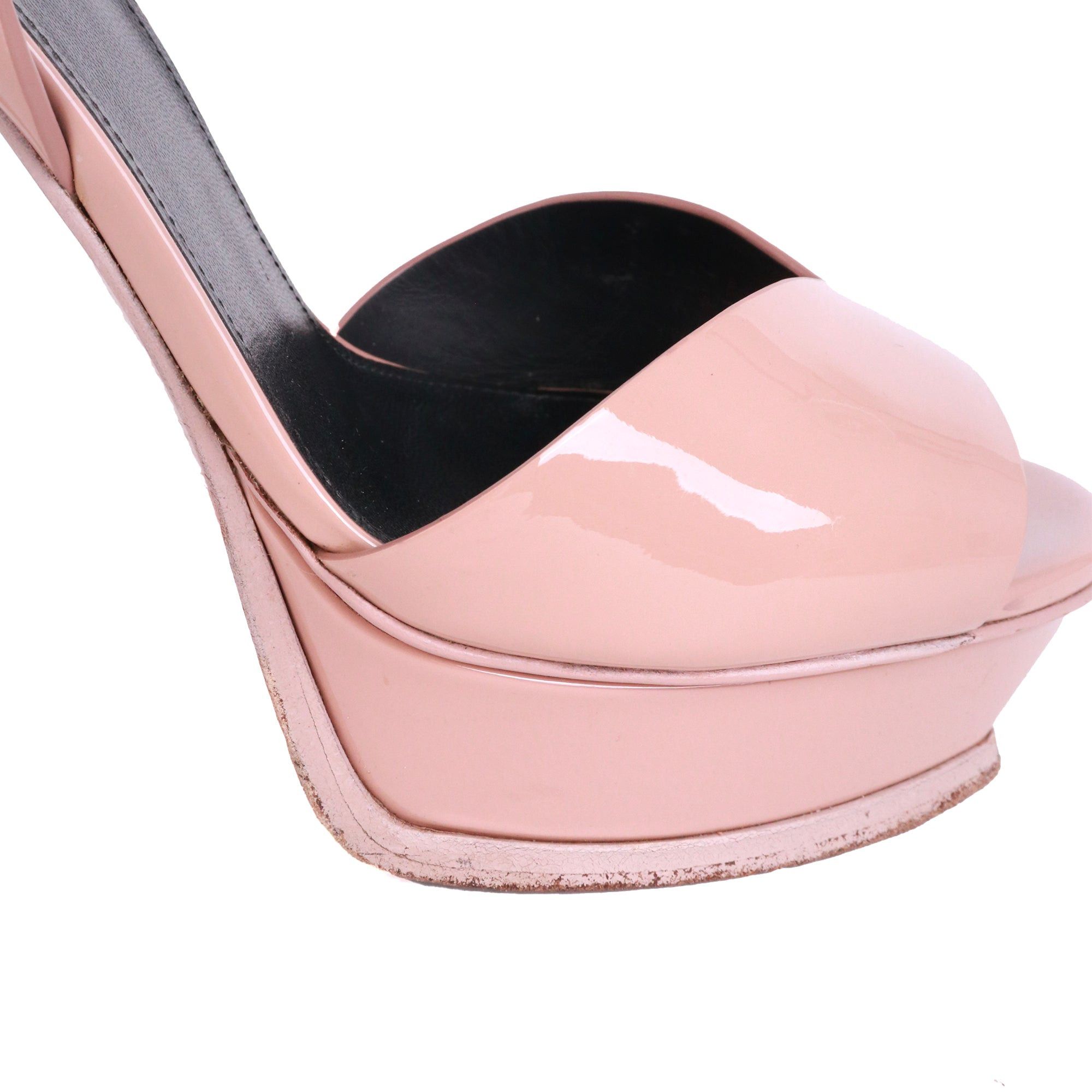 Saint Laurent Paris SAINT LAURENT - Saint Laurent Tribute pumps in powder pink patent leather (T39) Size US 8 / IT 38 - 3 Thumbnail