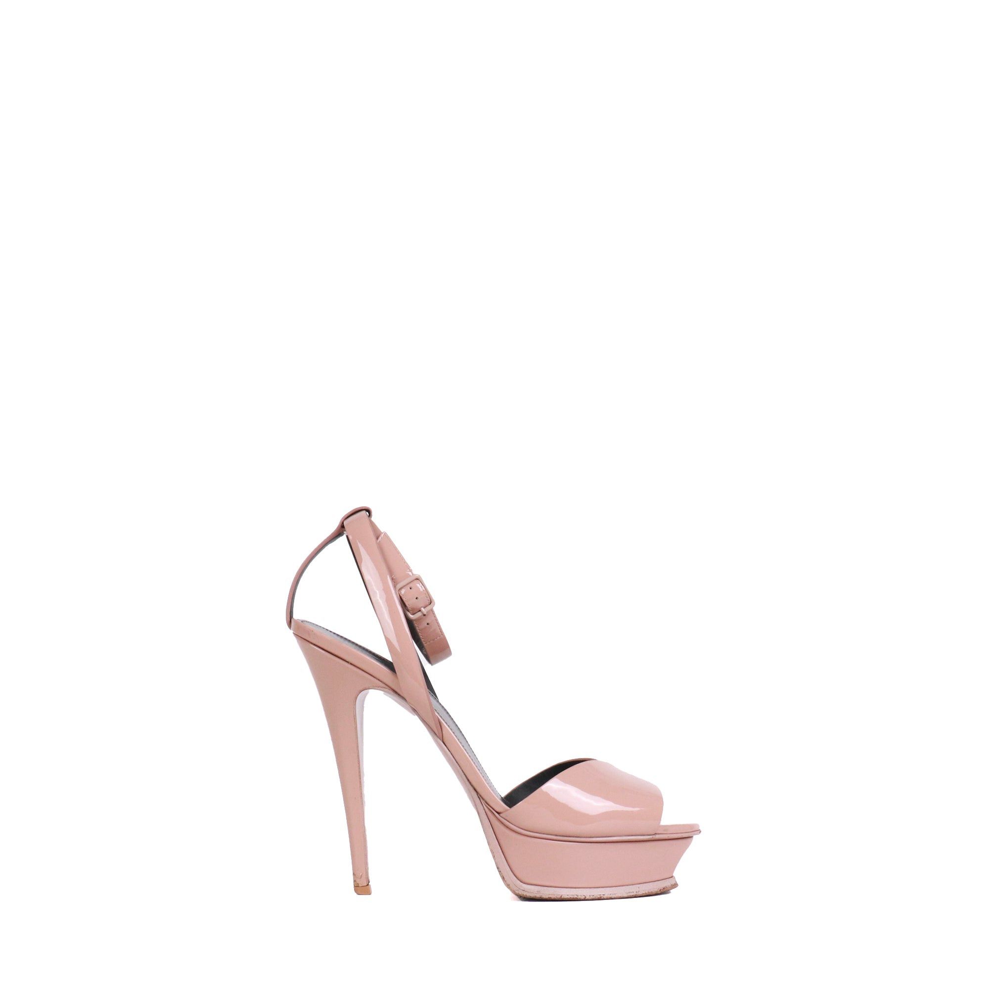 Saint Laurent Paris SAINT LAURENT - Saint Laurent Tribute pumps in powder pink patent leather (T39) Size US 8 / IT 38 - 2 Thumbnail