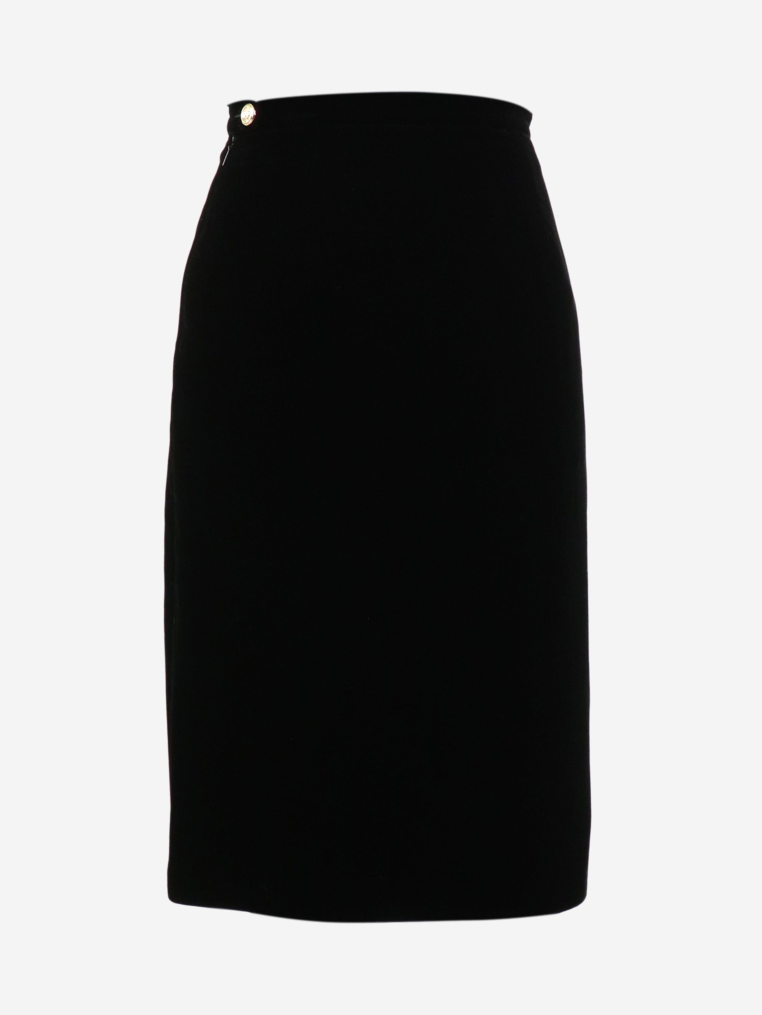 Velvet fashion midi skirt uk