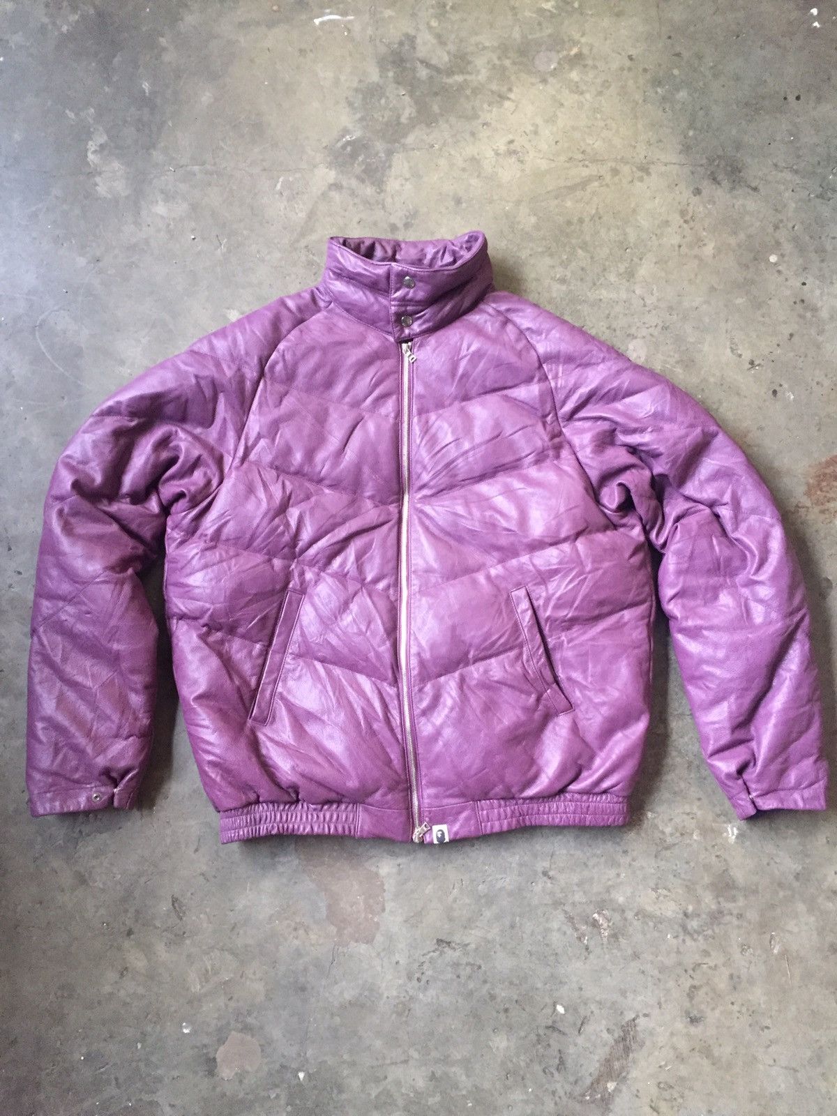 Bape BAPE COWHIDE LEATHER ZIP DOWN JACKET | Grailed Bape BAPE COWHIDE LEATHER ZIP DOWN JACKET | Grailed