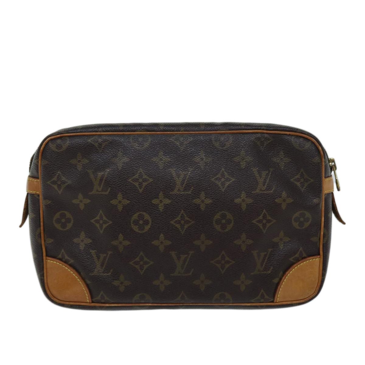 Louis Vuitton Compiegne 28 Brown Canvas Clutch Bag (Pre-Owned) Size ONE SIZE - 2 Thumbnail