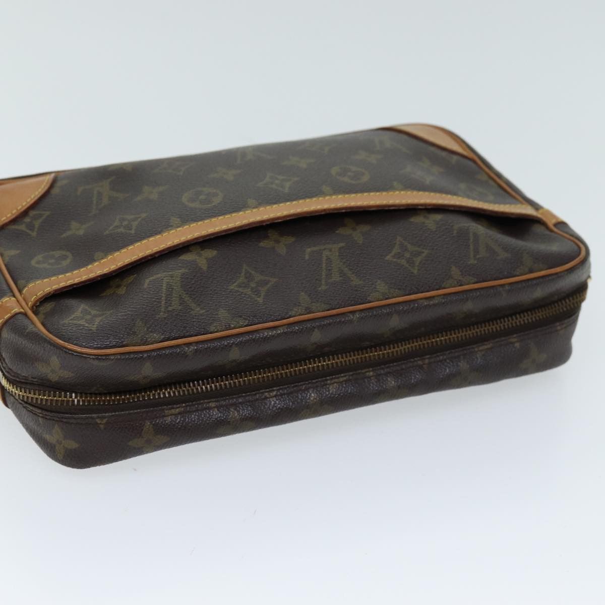 Louis Vuitton Compiegne 28 Brown Canvas Clutch Bag (Pre-Owned) Size ONE SIZE - 4 Thumbnail