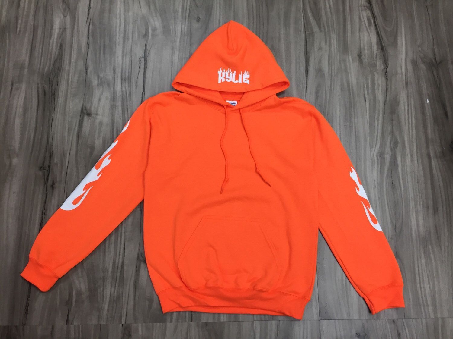 Kylie Cosmetics Kylie Jenner Orange Hoodie Grailed