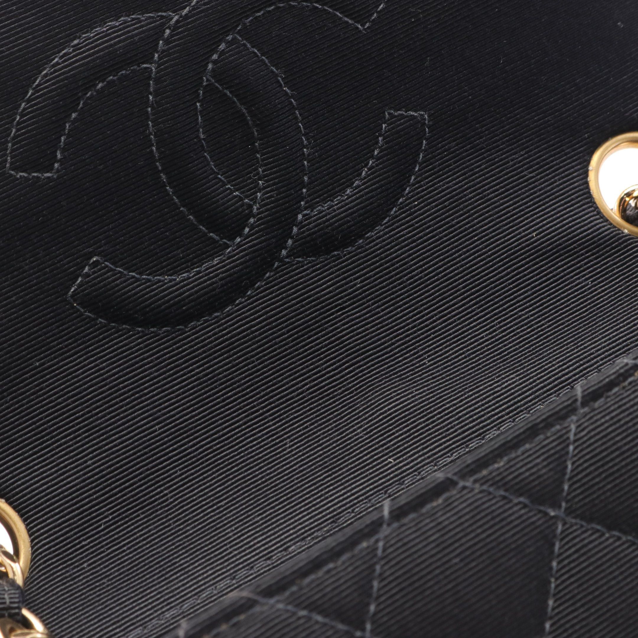 Chanel Chanel Mini Matelasse Chain Shoulder Bag Canvas Black Gold Hardware Size ONE SIZE - 8 Thumbnail