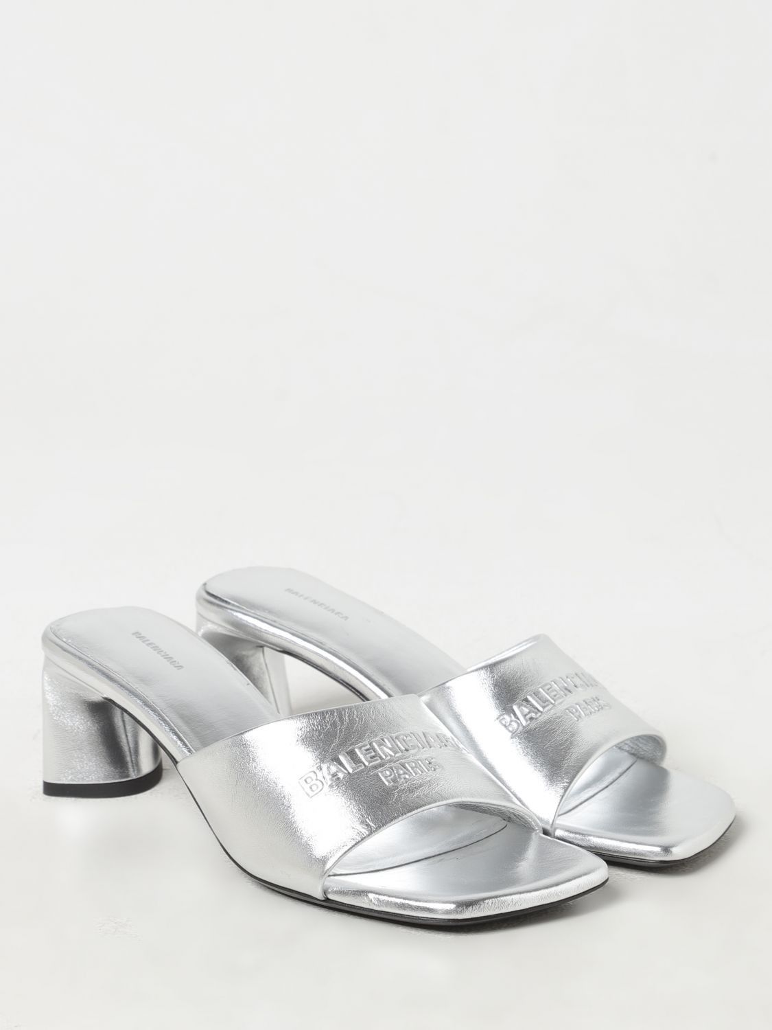 Balenciaga Balenciaga Heeled Sandal Woman Silver Size US 11 / IT 41 - 2 Thumbnail