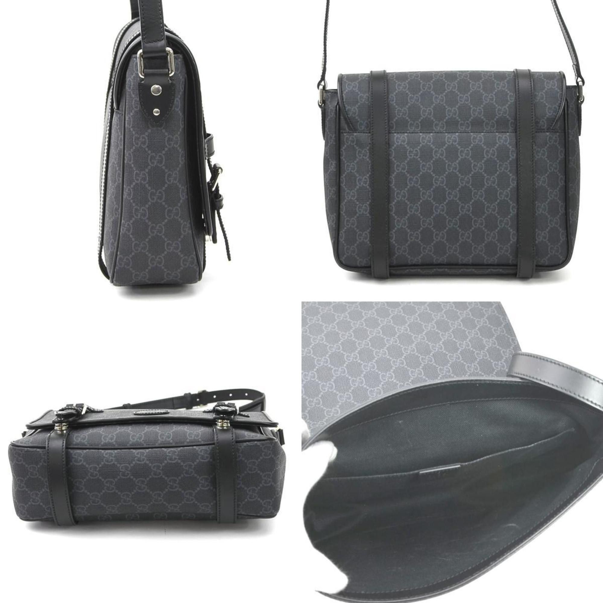 Gucci GUCCI Shoulder Bag GG Supreme Black Grey Silver Men's 658542 e59318a Size ONE SIZE - 2 Thumbnail