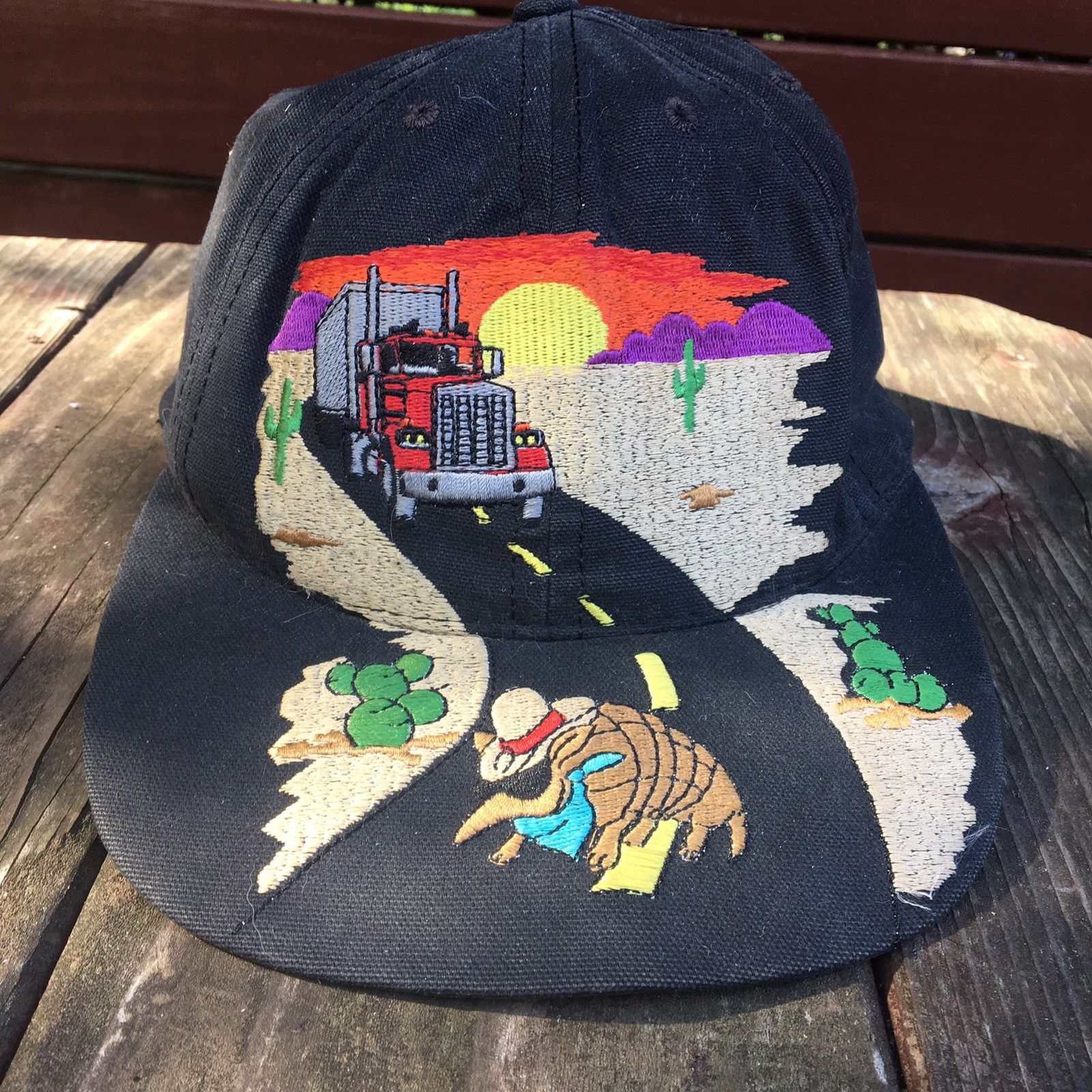 VTG 90s Walt Disney World Pleasure Island  Neon Armadillo Hat O/S Disney × Vintage Vintage Neon Armadillo Walt Disney World  main image 2