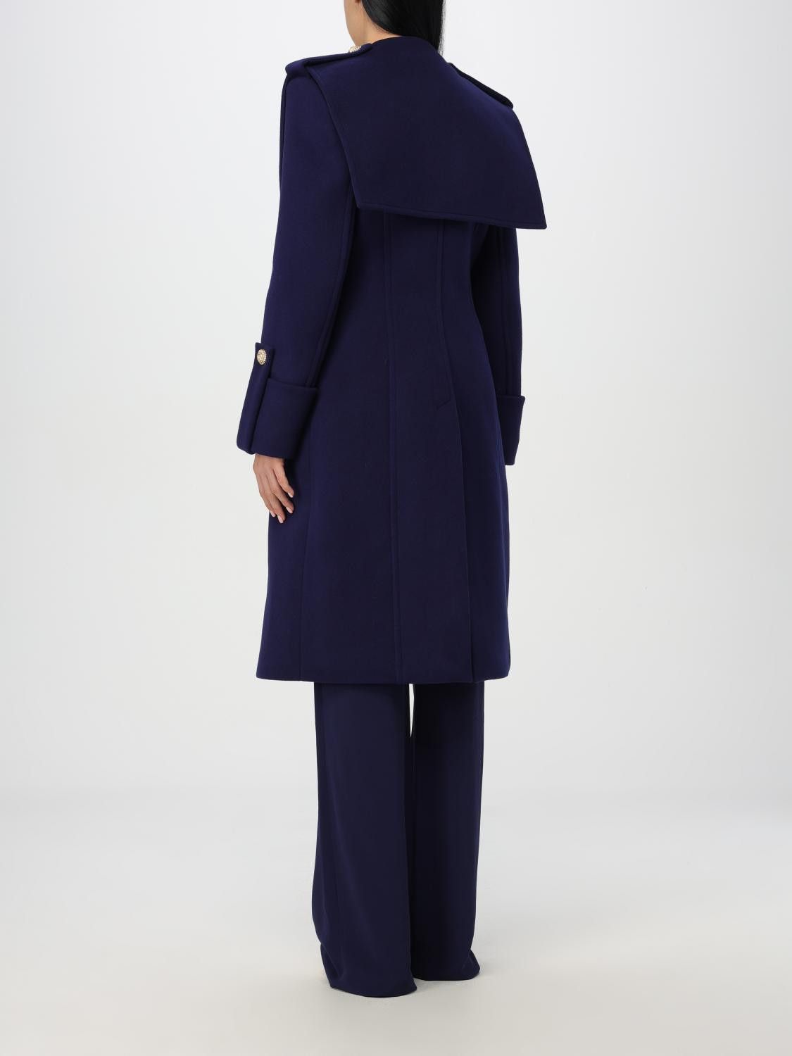 Balmain Balmain Trench Coat Woman Blue Size XS / US 0-2 / IT 36-38 - 3 Thumbnail