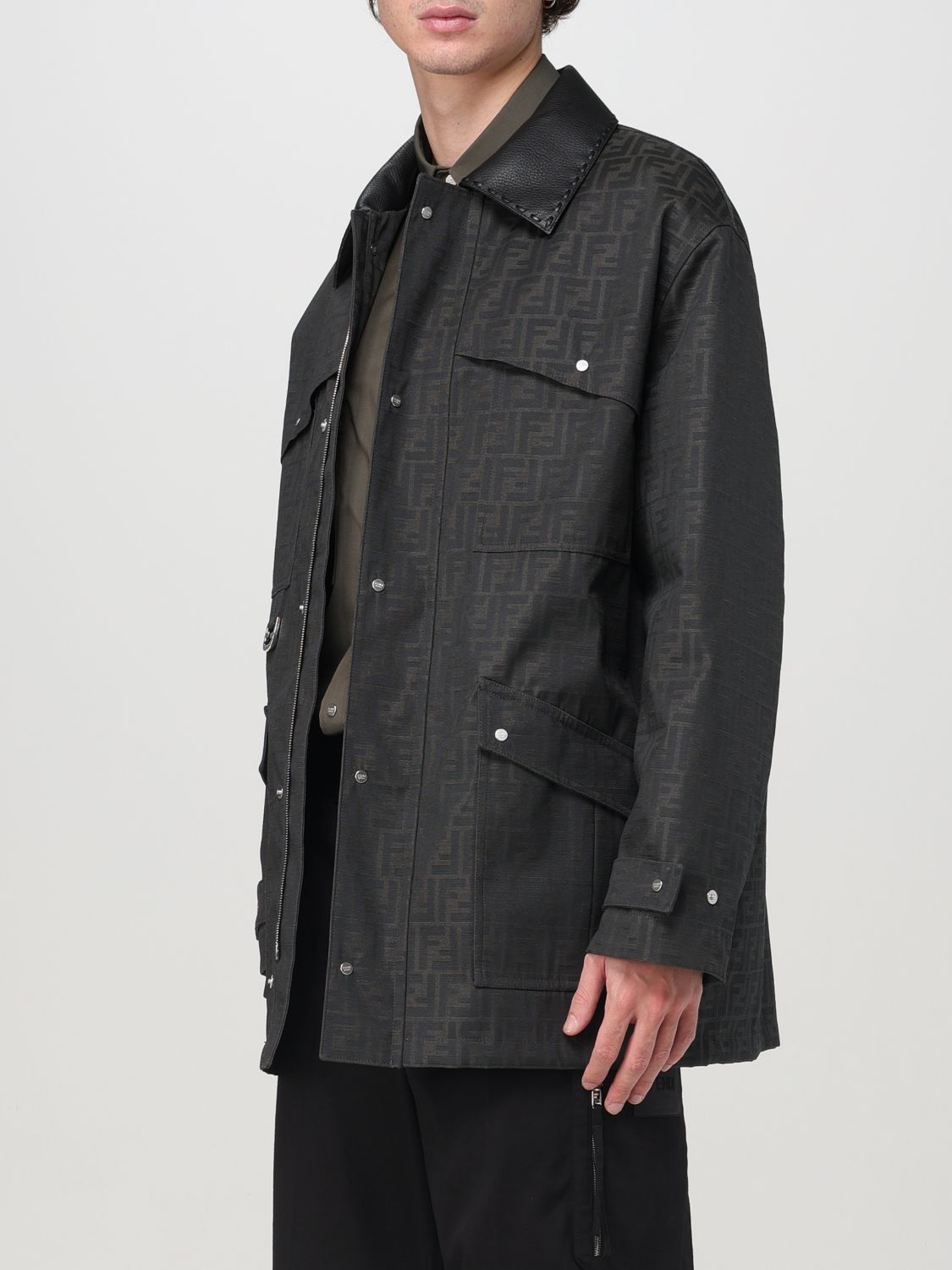 Fendi Fendi Jacket Men Mud Size US S / EU 44-46 / 1 - 4 Thumbnail