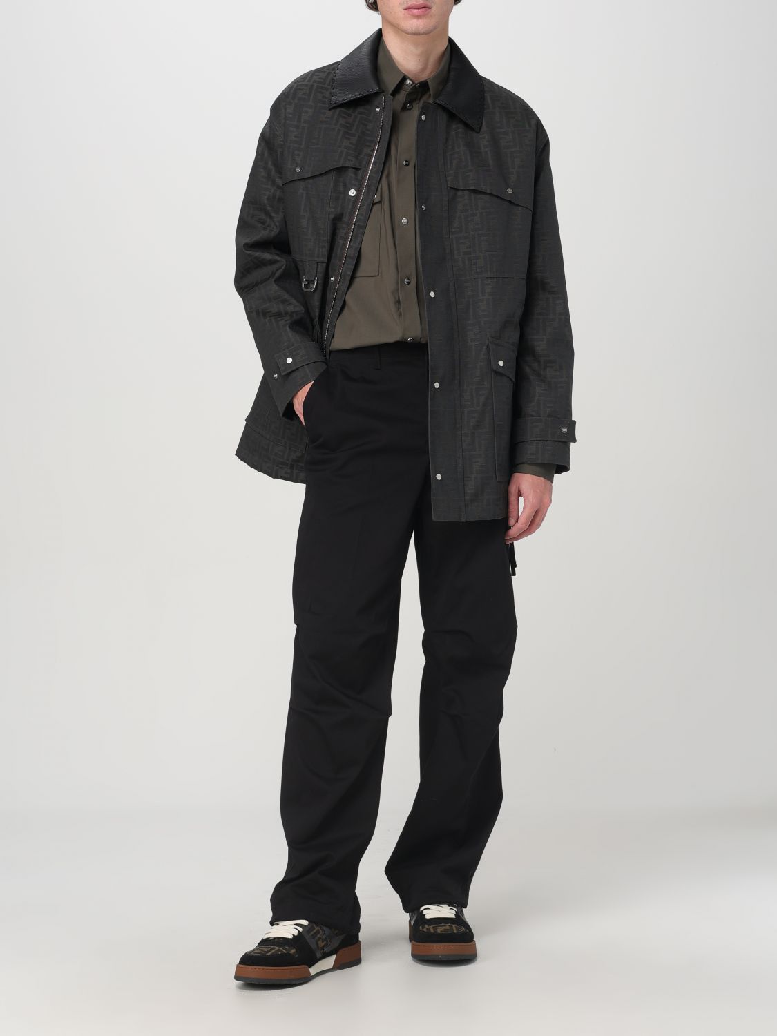 Fendi Fendi Jacket Men Mud Size US M / EU 48-50 / 2 - 2 Thumbnail