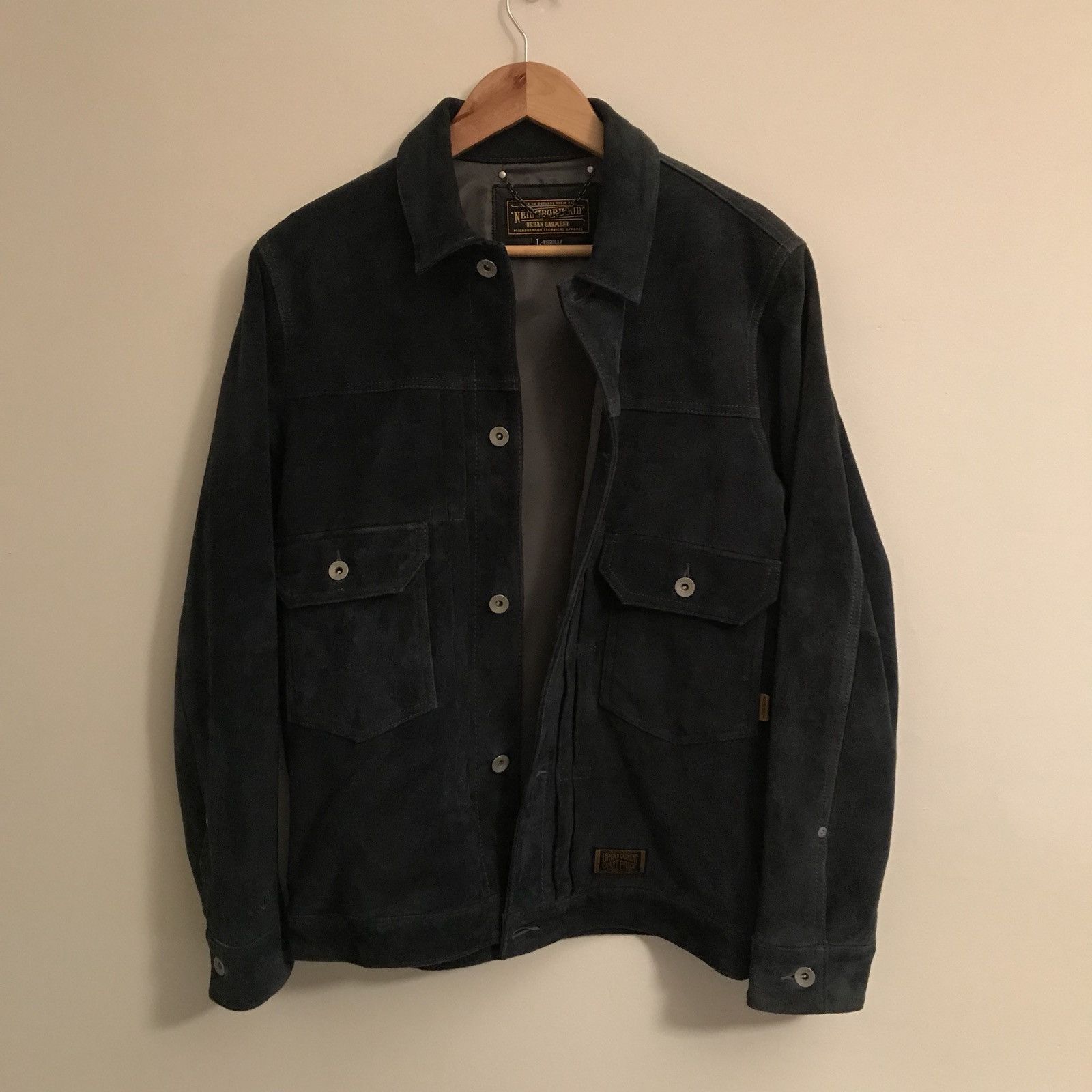 Neighborhood Stockman GL Jacket Suede (NAVY) | Grailed