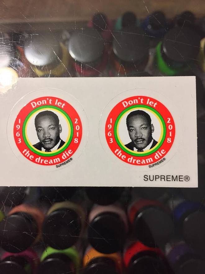 Supreme 2018 Supreme Don’t Let The Dream Die 1963 Pack Of 4 Sticker Size ONE SIZE - 4 Thumbnail