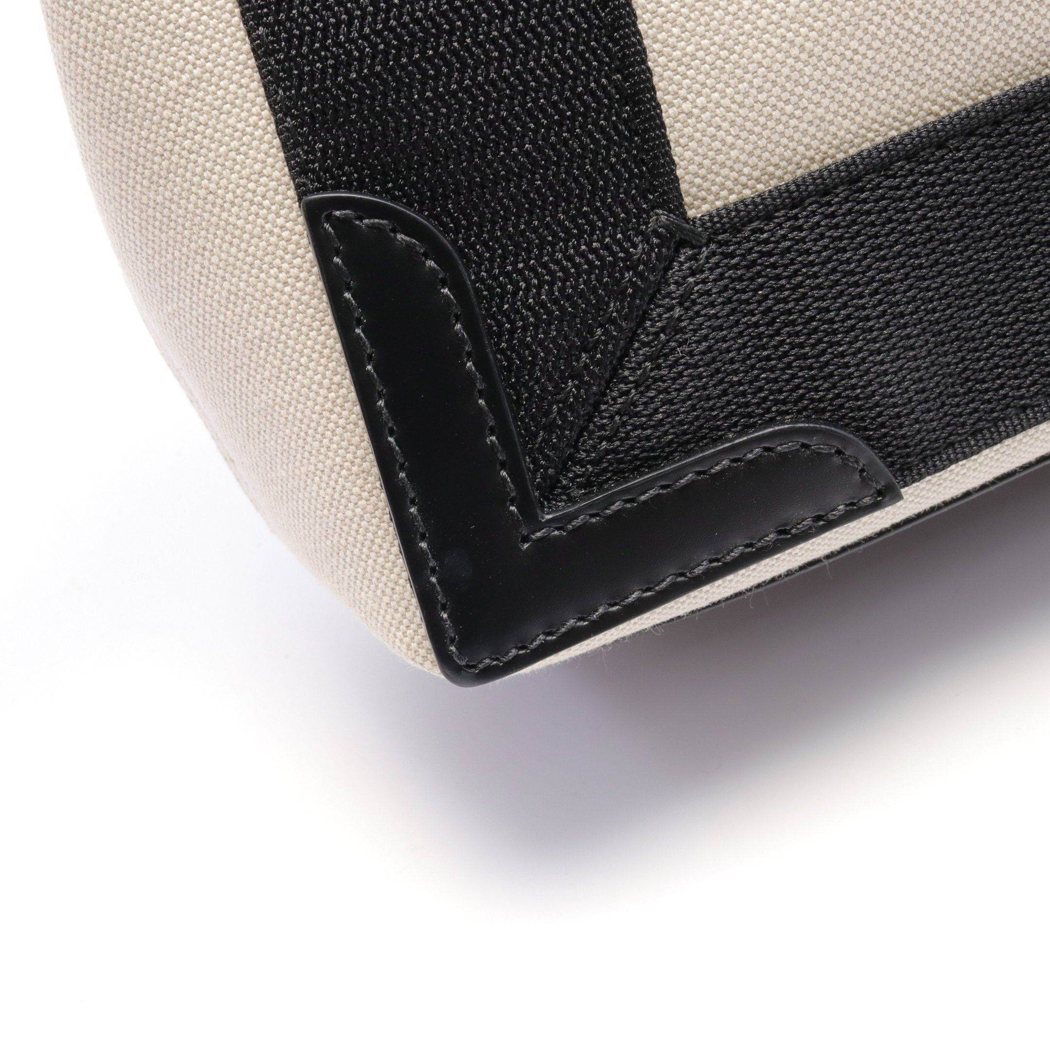 Balenciaga Balenciaga Navy Hippopotamus Xs Handbag Canvas Leather Ivory Black Size ONE SIZE - 5 Thumbnail