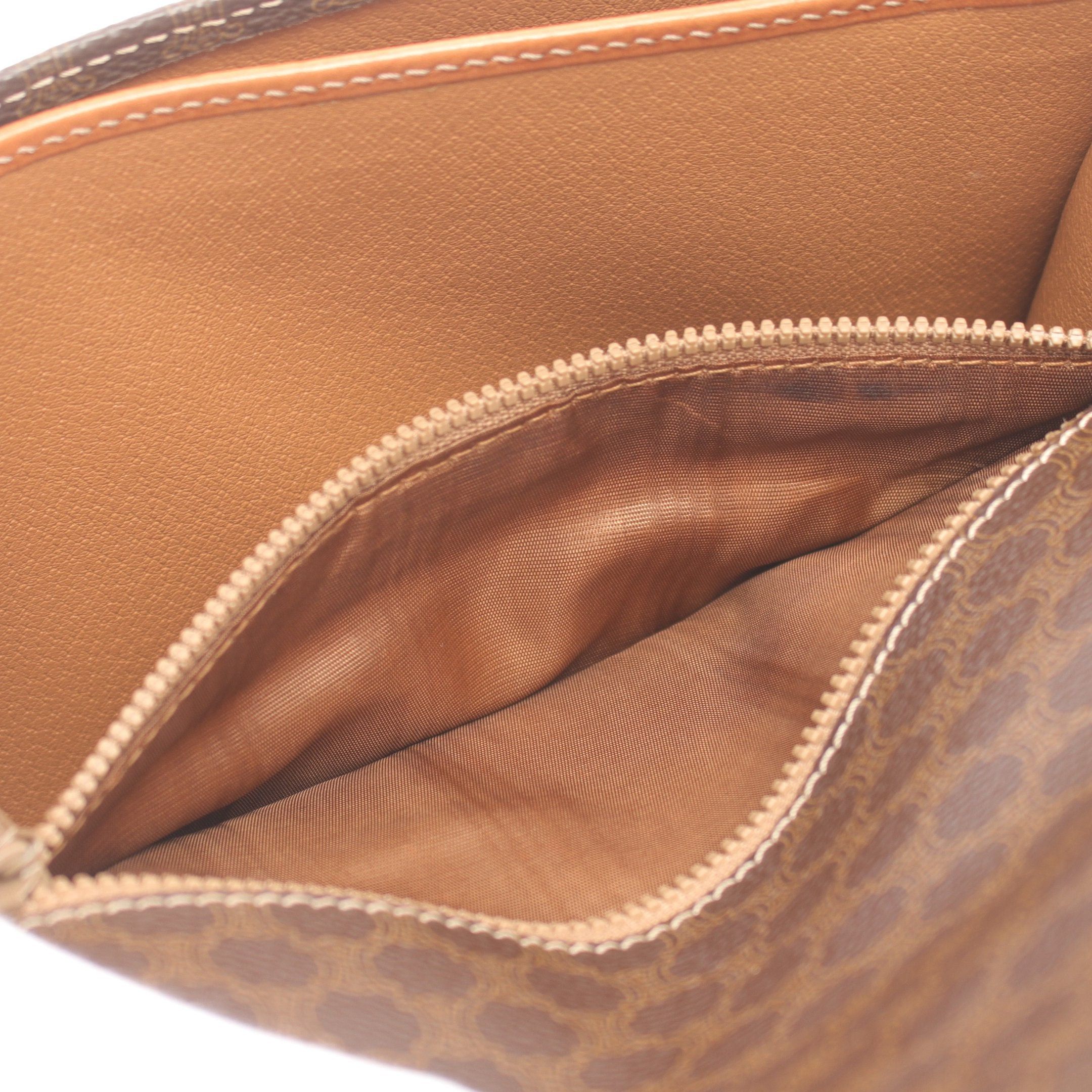 Celine Celine Macadam Shoulder Bag Leather Dark Brown Size ONE SIZE - 7 Thumbnail