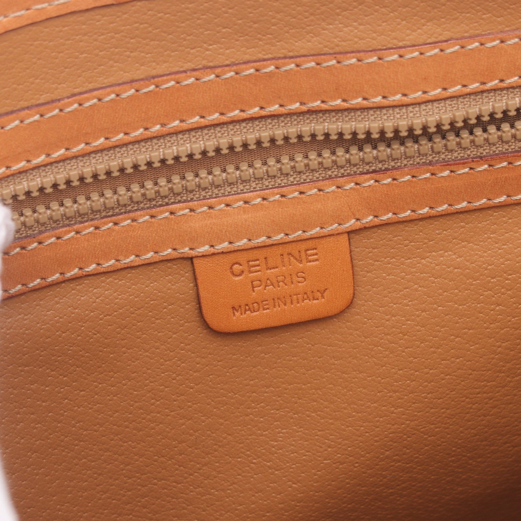 Celine Celine Macadam Shoulder Bag Leather Dark Brown Size ONE SIZE - 4 Thumbnail
