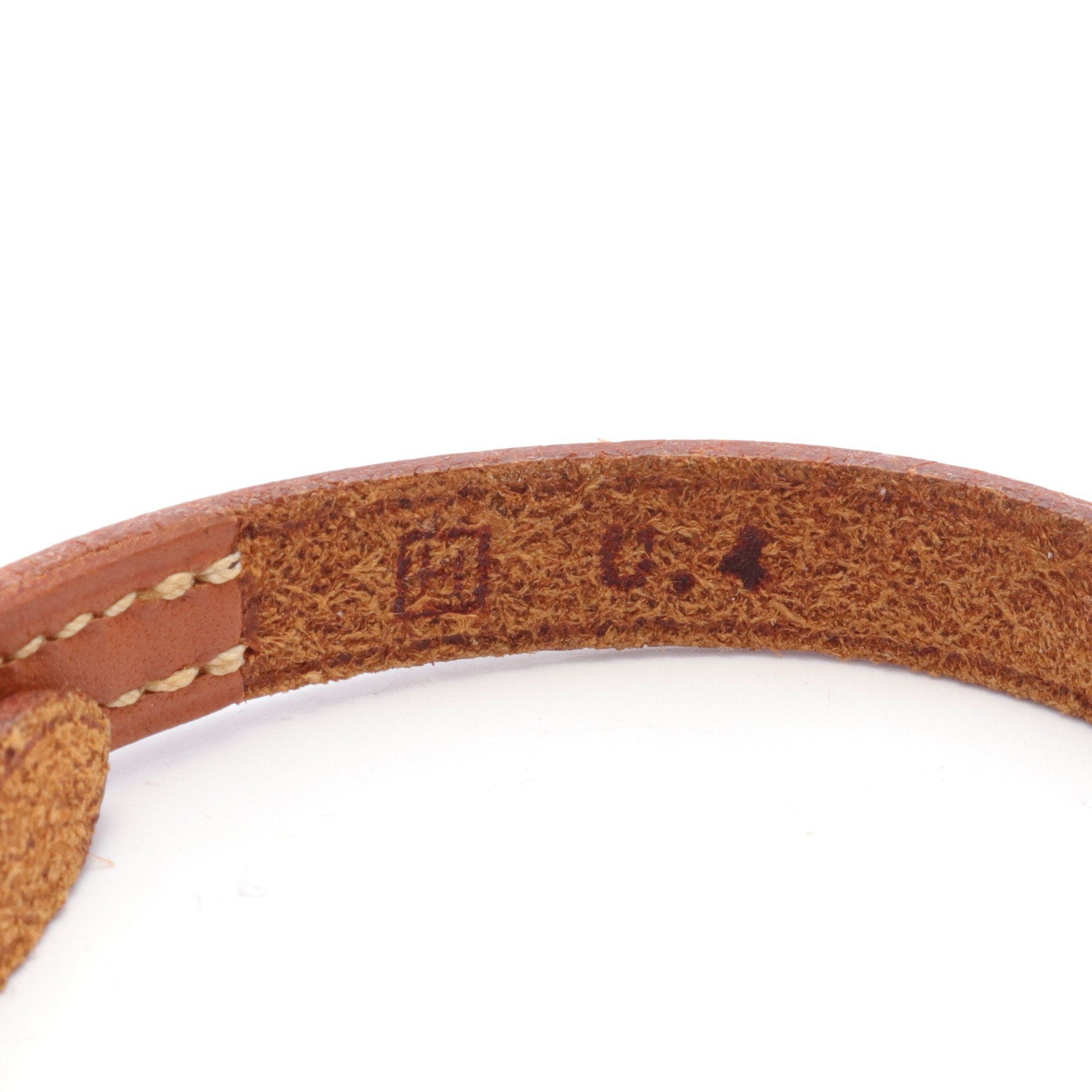 Hermes Hermes Api 3 Bracelet Leather Brown Silver Size ONE SIZE - 5 Thumbnail