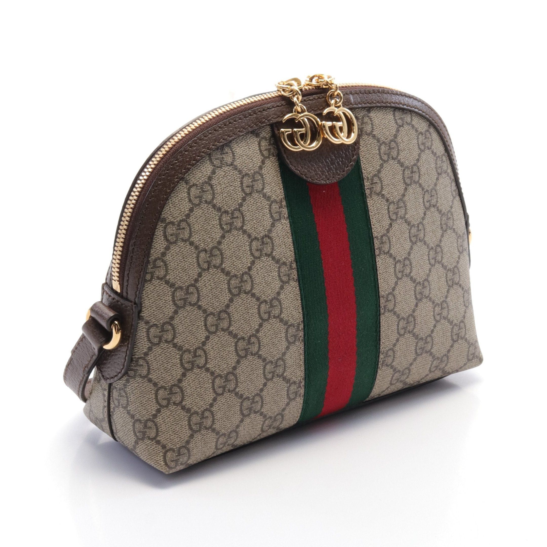 Gucci Gucci Ophidia Gg Supreme Shoulder Bag Leather Beige Dark Brown Multicolor Size ONE SIZE - 2 Thumbnail