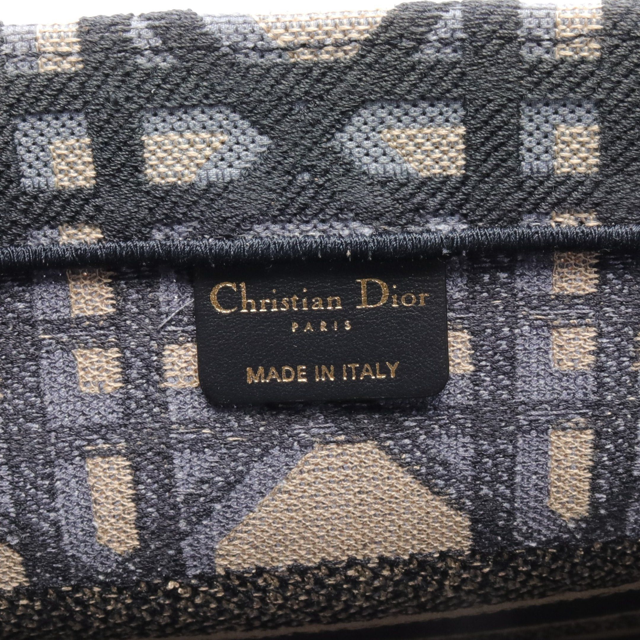 Dior Dior Book Tote Medium Canage Handbag Bag Canvas Navy Beige Size ONE SIZE - 4 Thumbnail