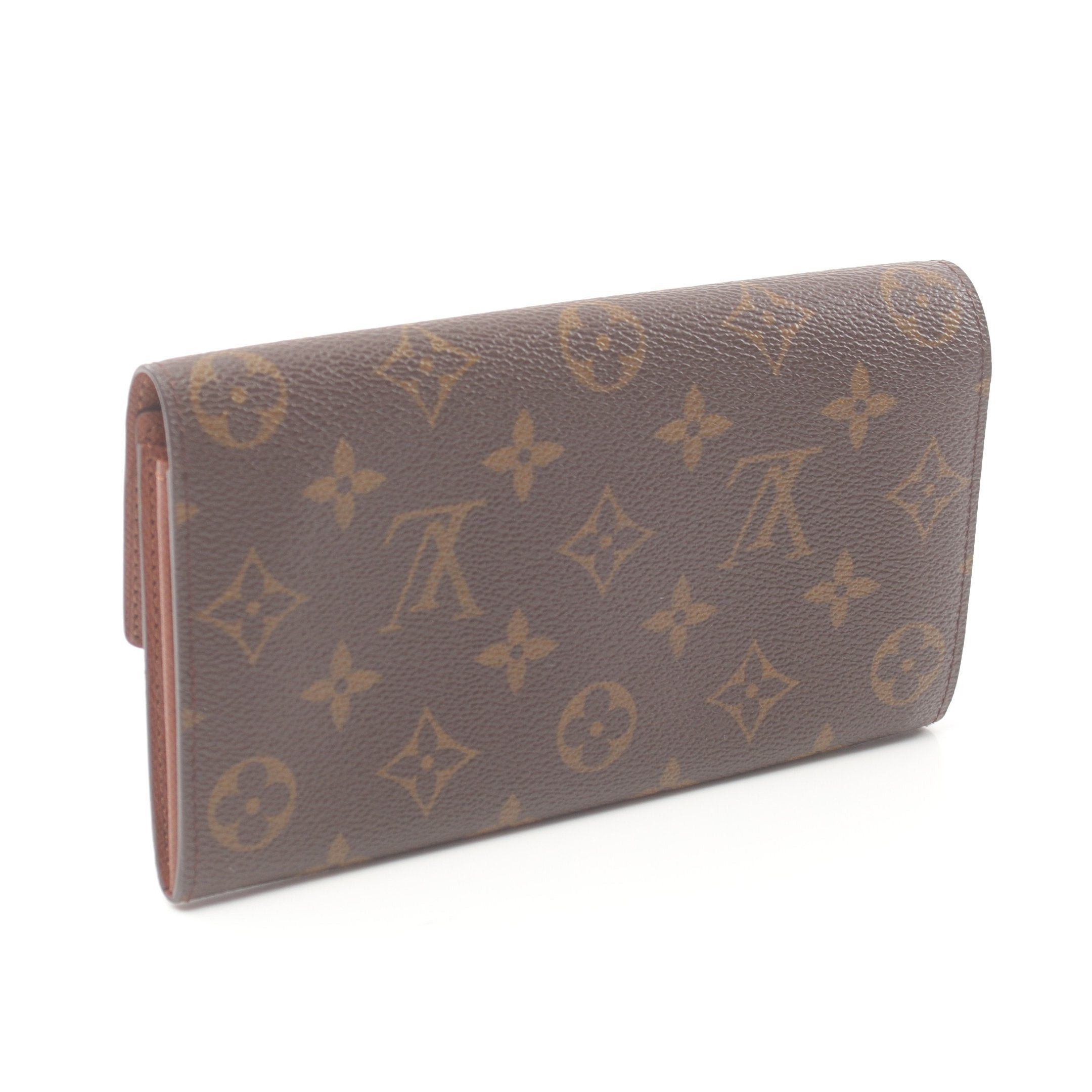Louis Vuitton Louis Vuitton Pochette Porte-Monnaie Credit Monogram Bi-Fold Long Wallet Leather Brown Size ONE SIZE - 2 Thumbnail