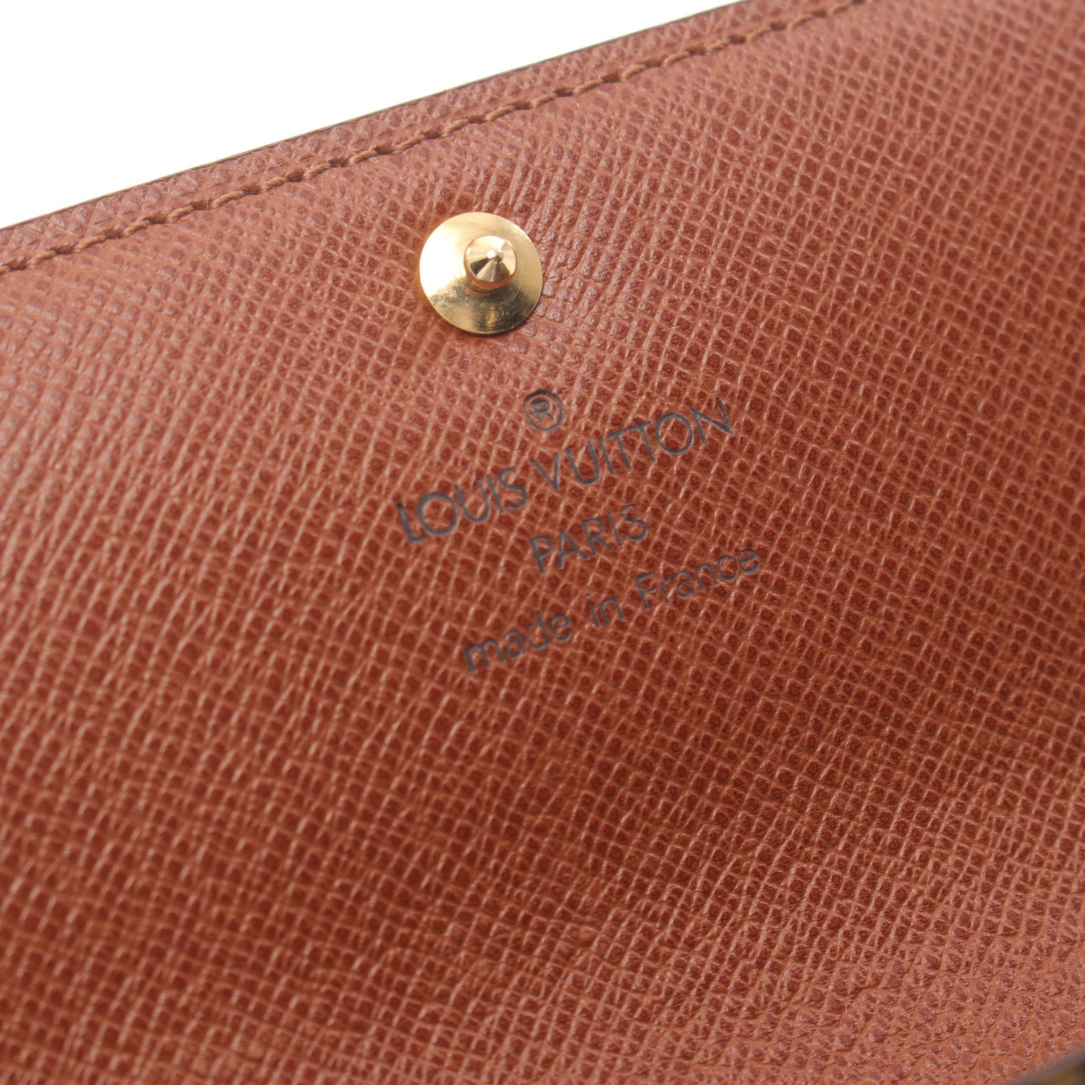 Louis Vuitton Louis Vuitton Pochette Porte-Monnaie Credit Monogram Bi-Fold Long Wallet Leather Brown Size ONE SIZE - 4 Thumbnail