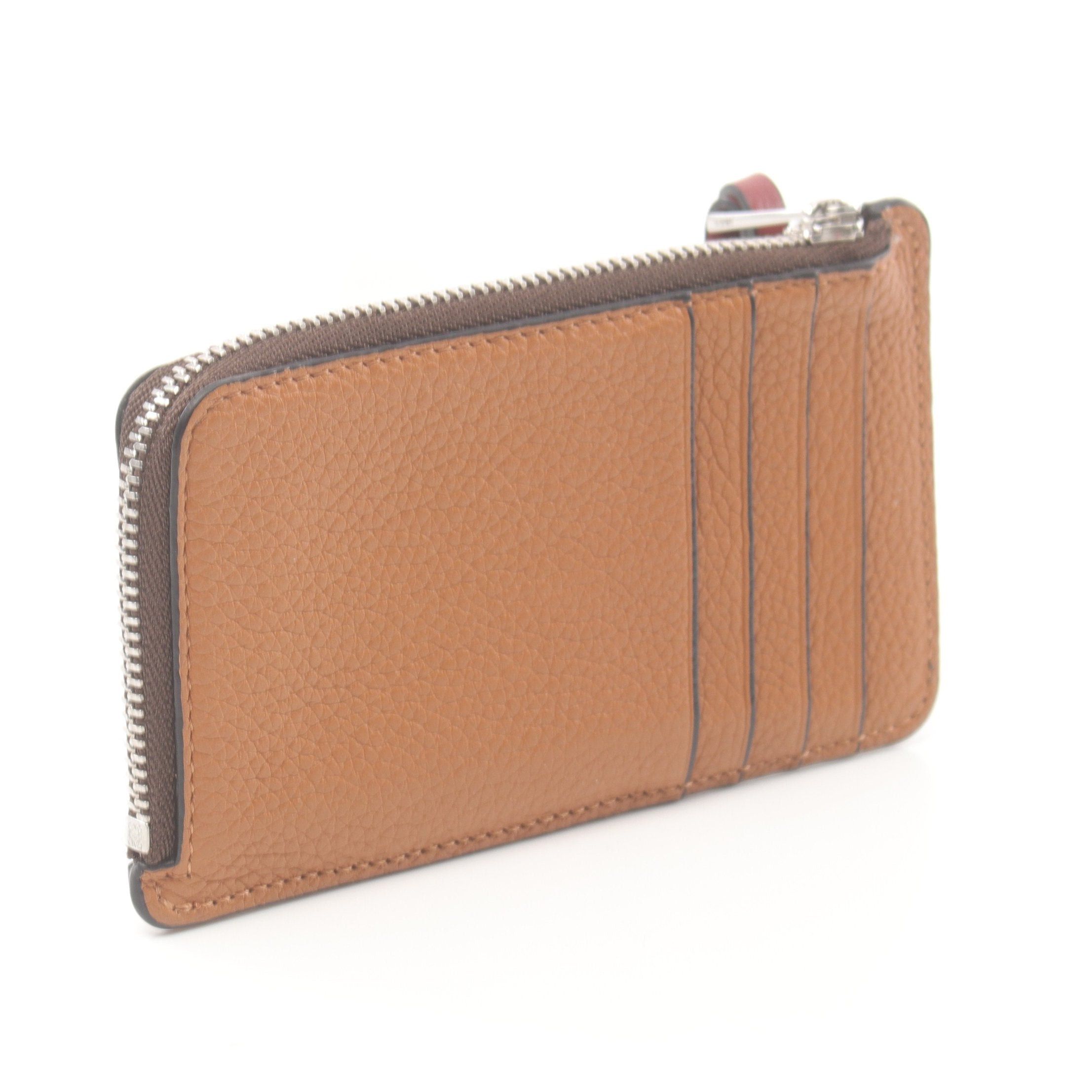Loewe Loewe Coin Card Holder Case Purse Leather Light Brown Size ONE SIZE - 2 Thumbnail