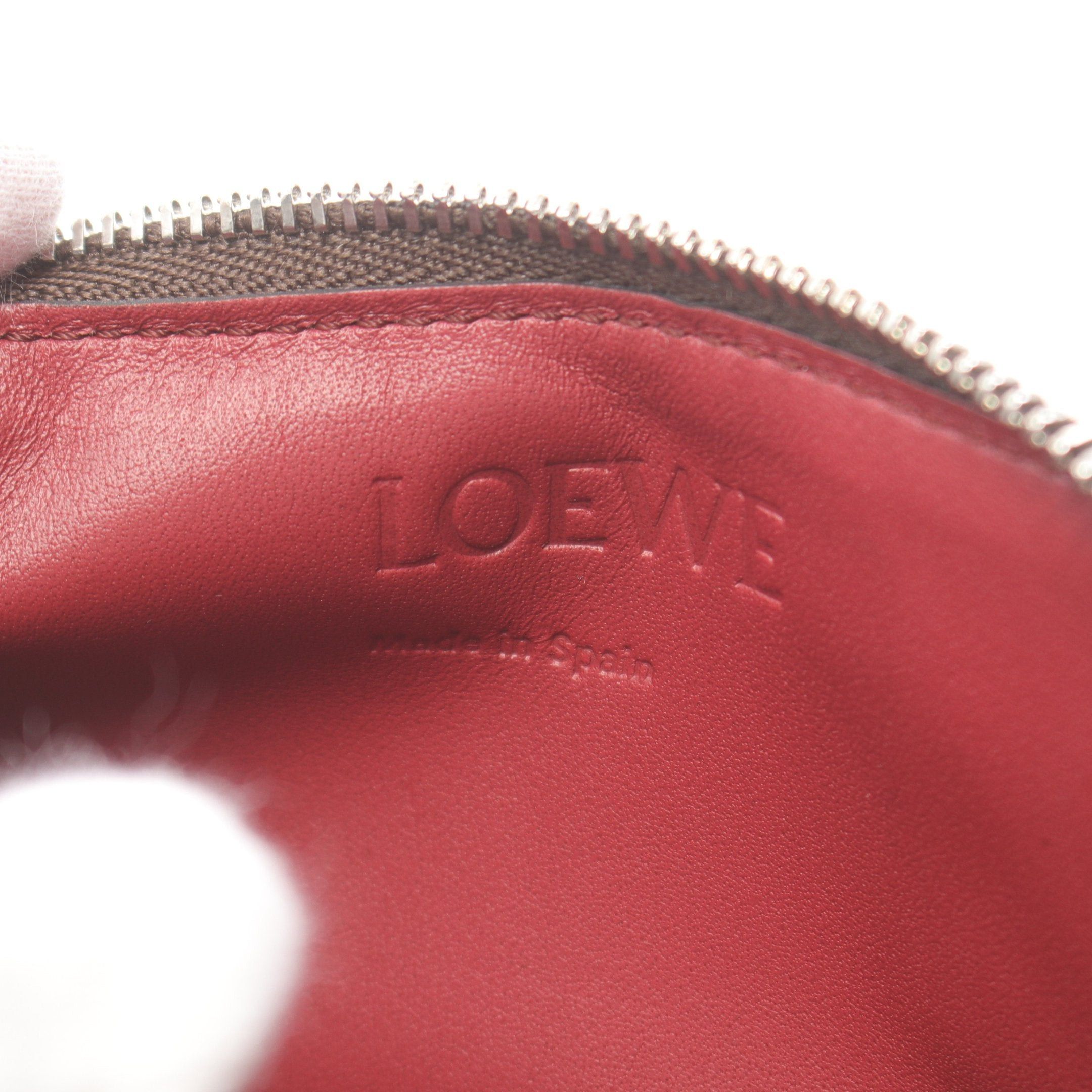 Loewe Loewe Coin Card Holder Case Purse Leather Light Brown Size ONE SIZE - 4 Thumbnail
