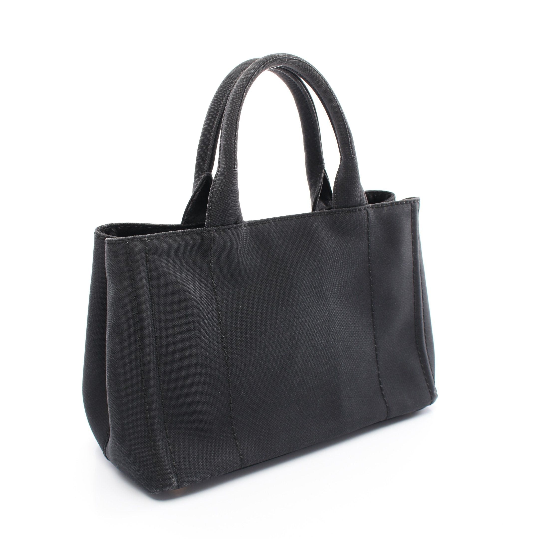 Prada Prada Canapa Kanapa Handbag Tote Bag Canvas Black Size ONE SIZE - 2 Thumbnail