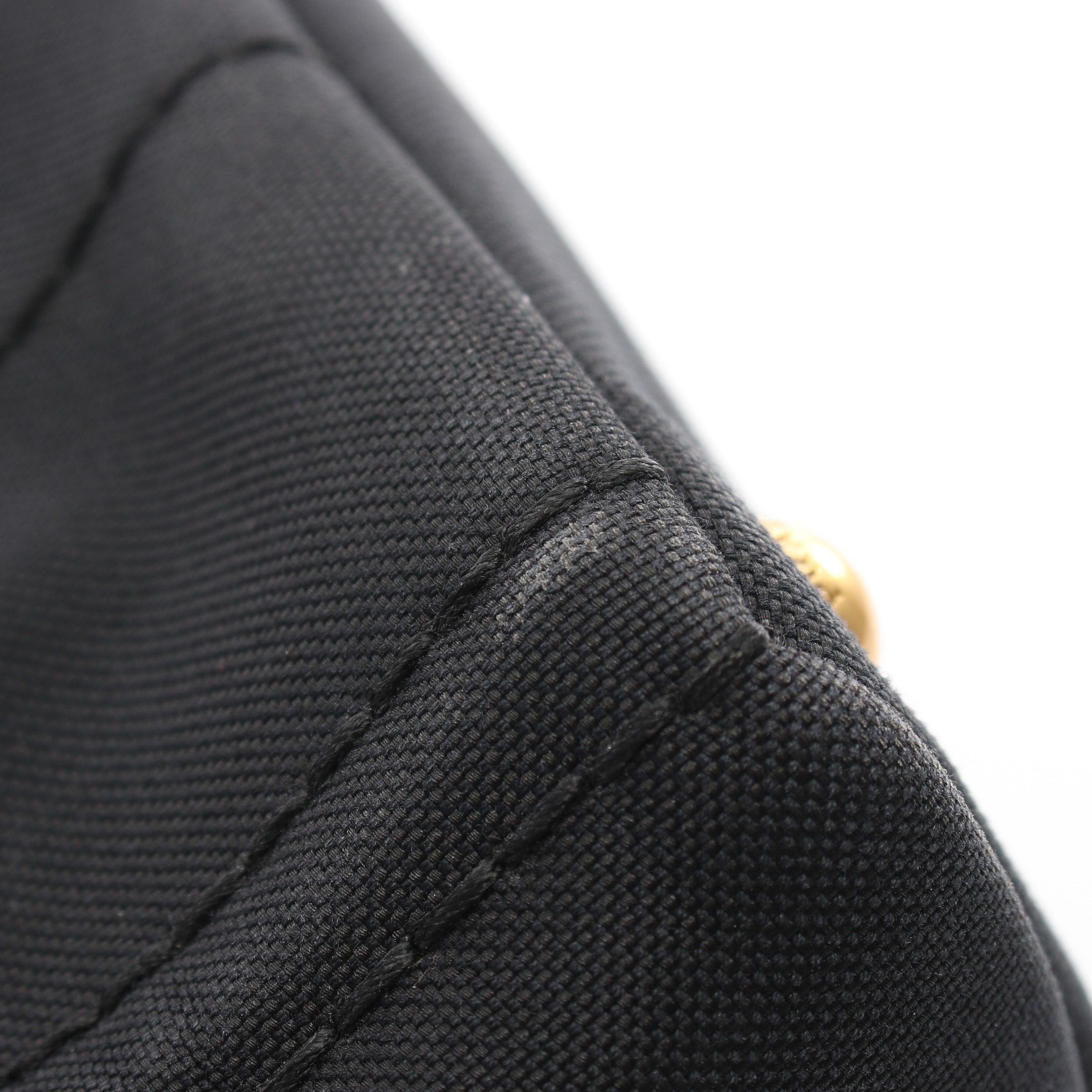 Prada Prada Canapa Kanapa Handbag Tote Bag Canvas Black Size ONE SIZE - 6 Thumbnail