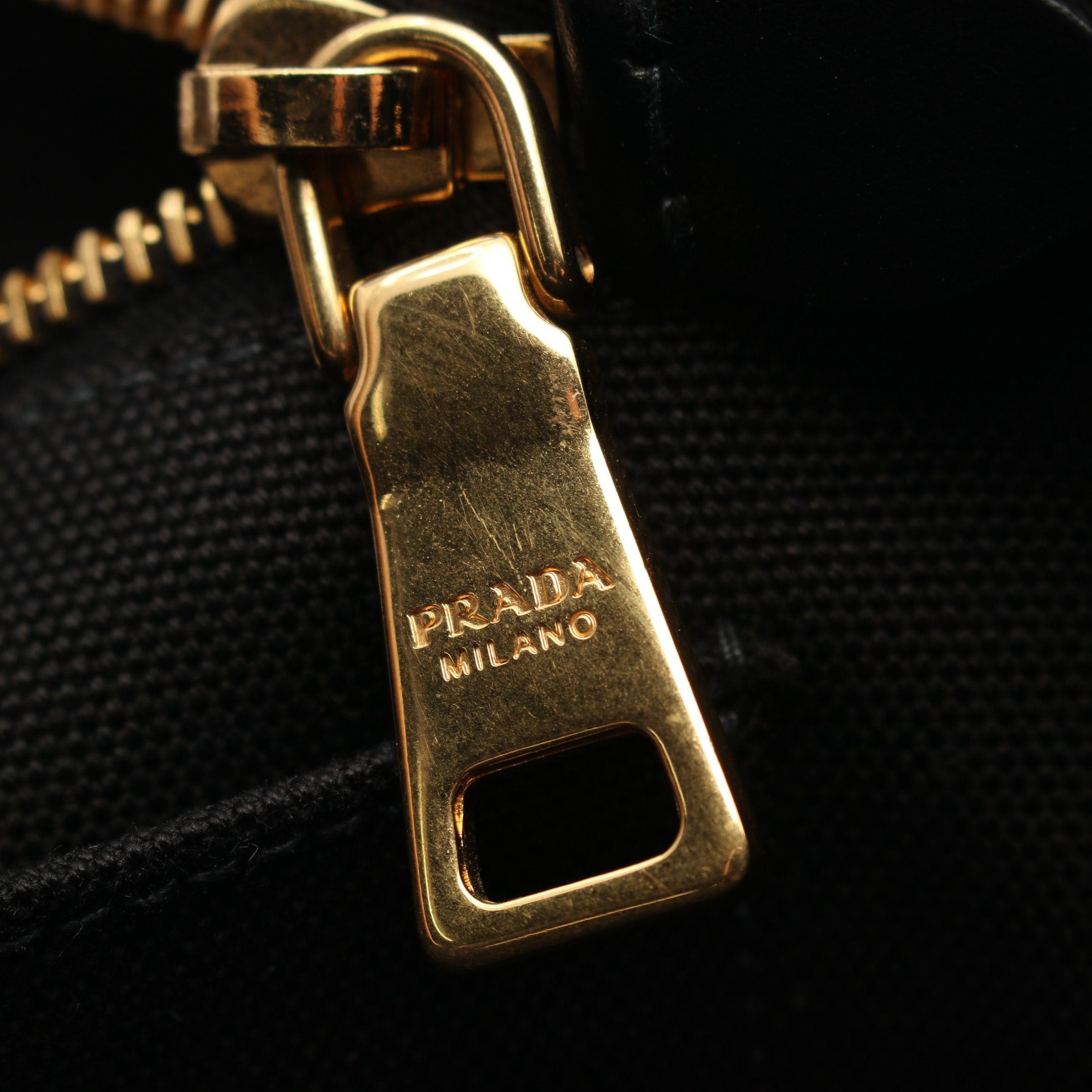 Prada Prada Canapa Kanapa Handbag Tote Bag Canvas Black Size ONE SIZE - 8 Thumbnail